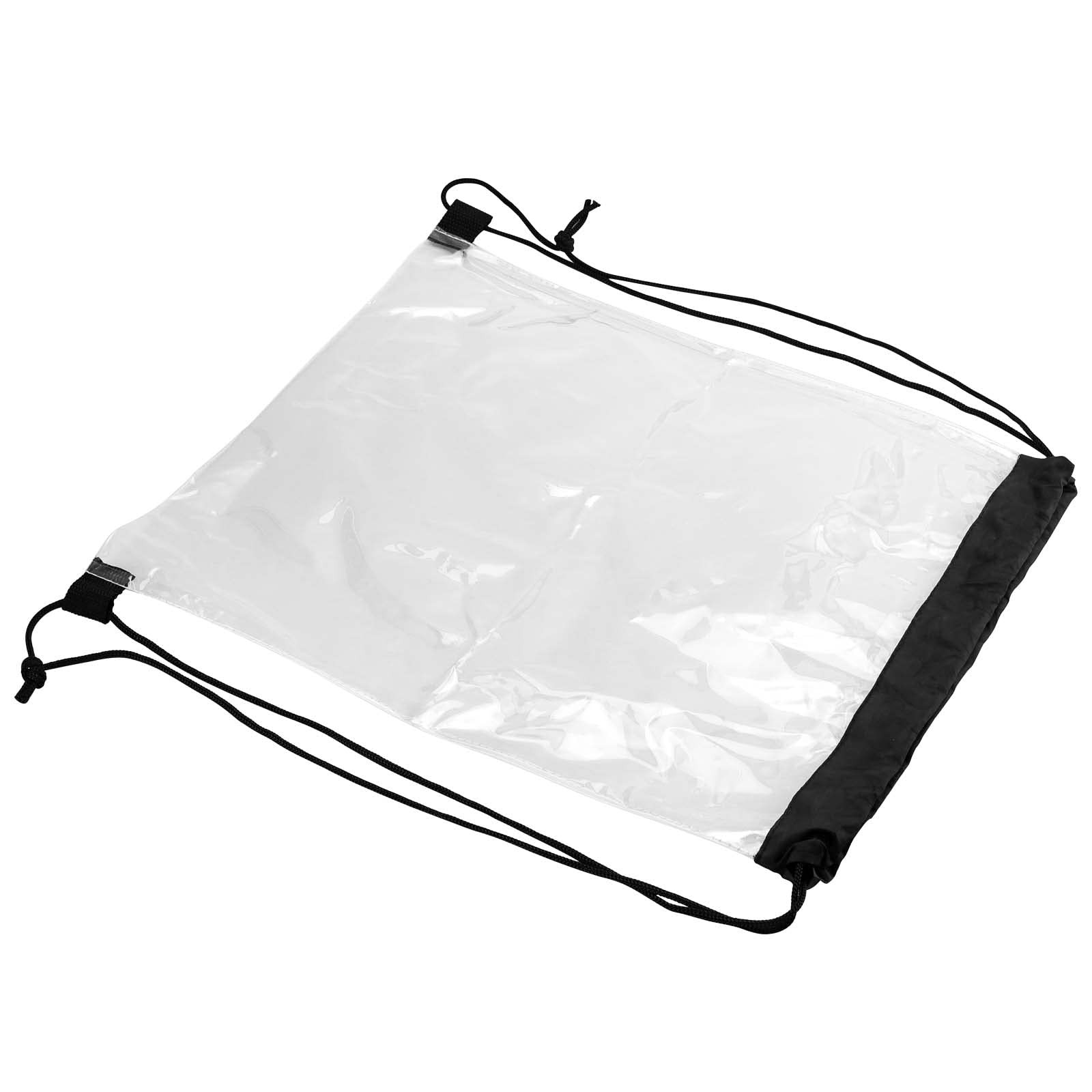 20 Pieces 17 x 13 Inch Clear Drawstring Bag, Plastic Drawstring Backpack Wate…