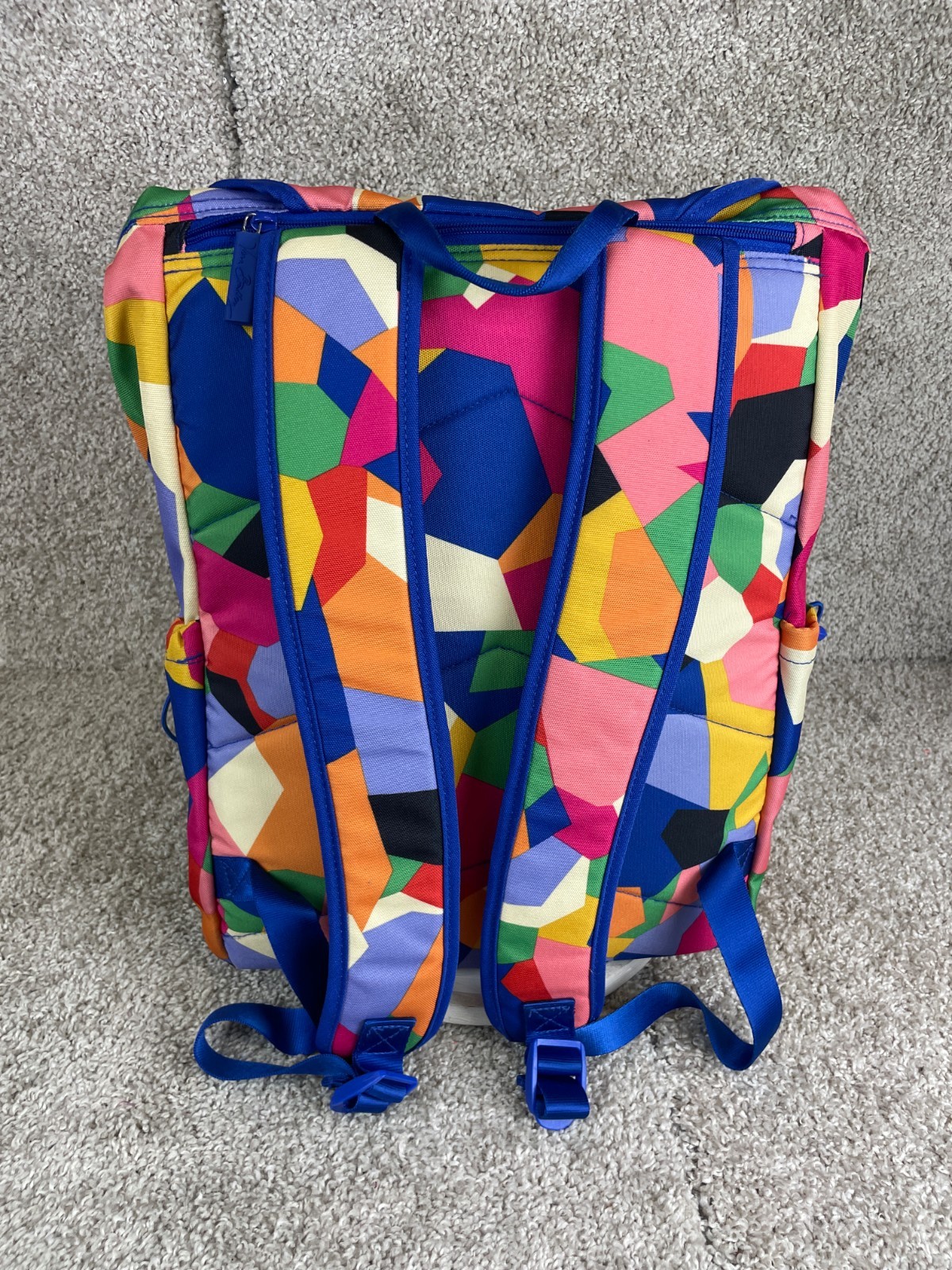 Vera Bradley Backpack Men Lighten Up Drawstring Geometric Multicolor