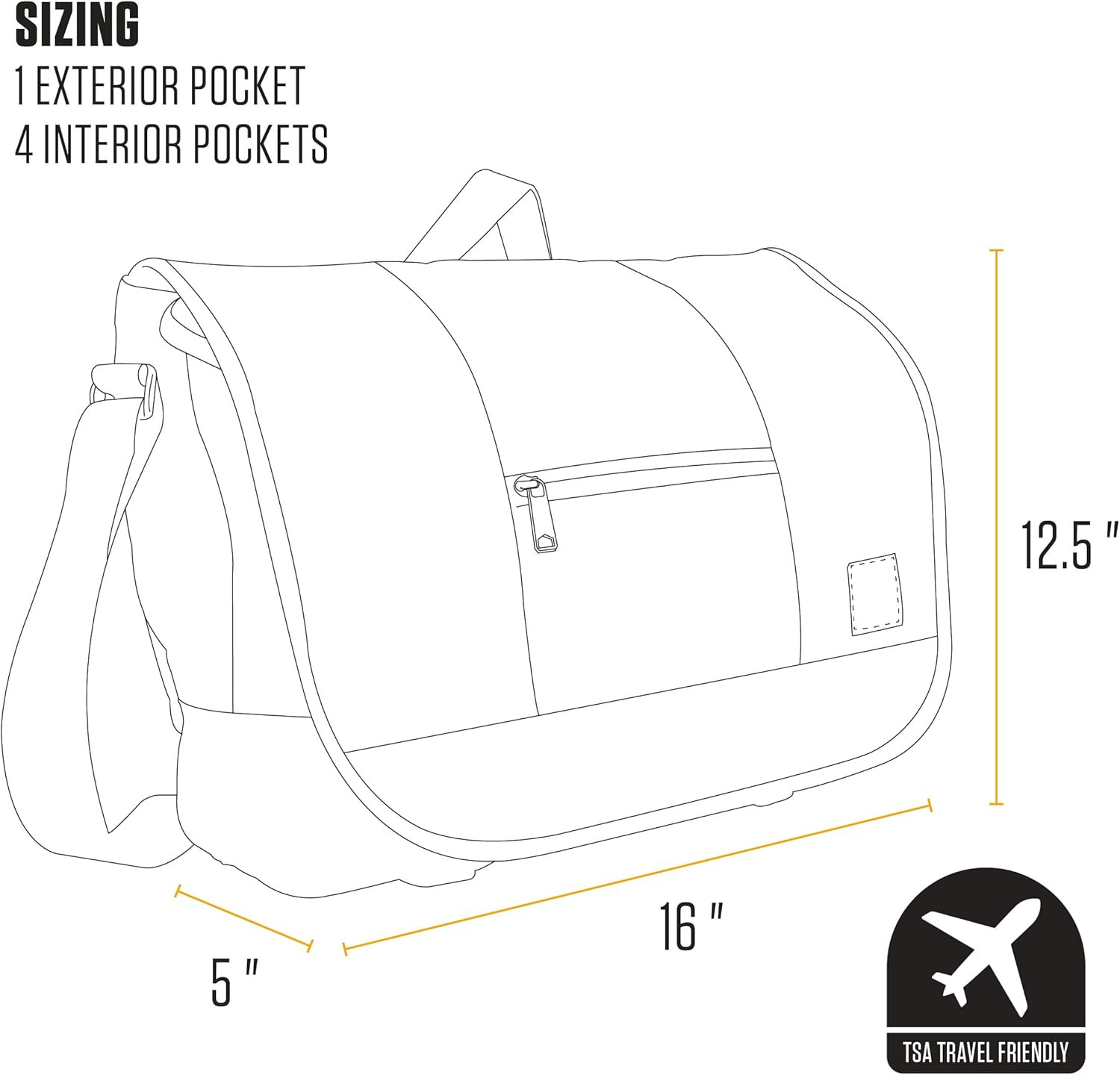 Carhartt Water-Resistant Messenger Bag for Work & Travel Adventures