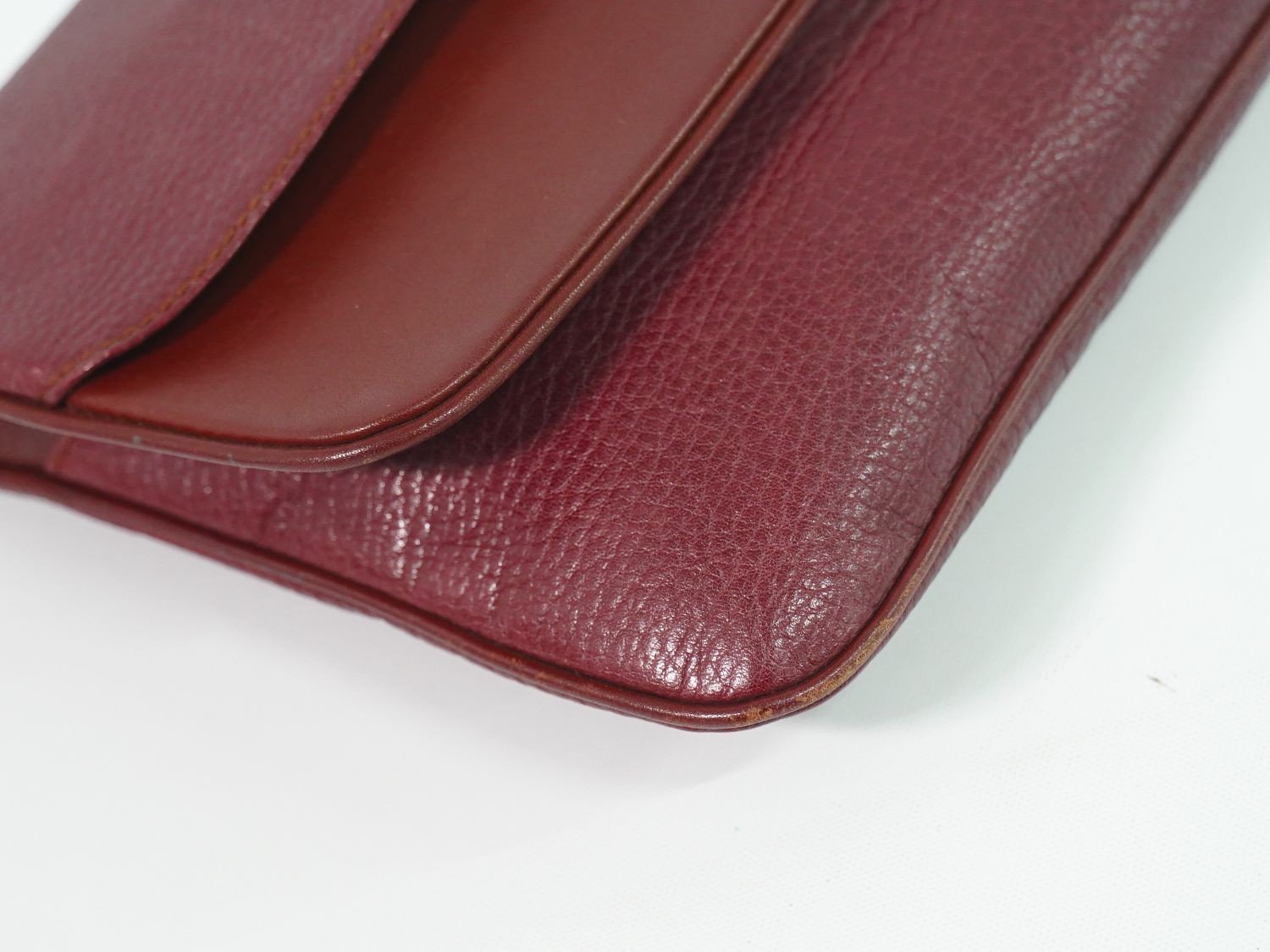 Cartier Must De Cartier Leather Shoulder Bag 24cm Red Women