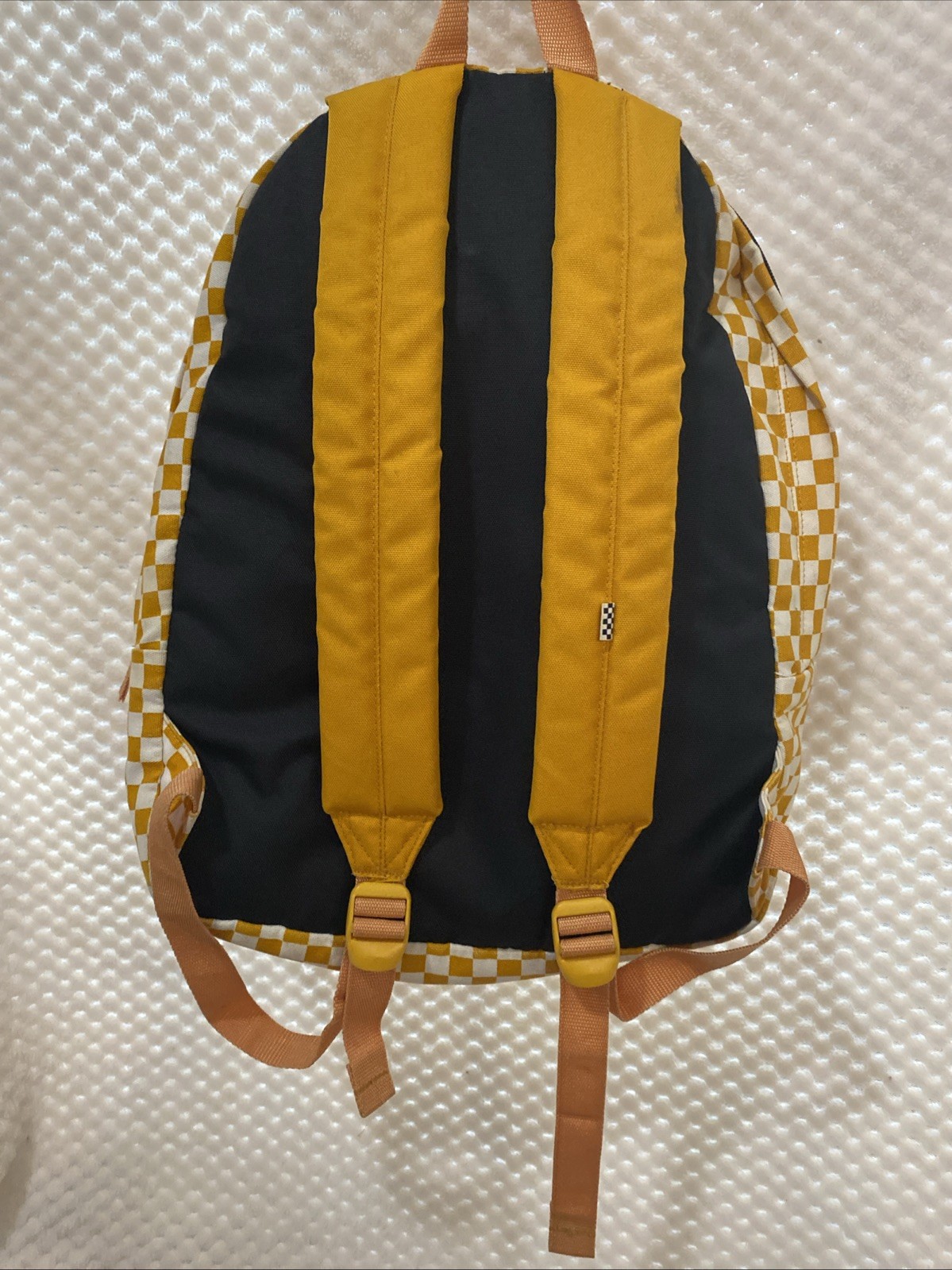 Vans Old Skool Men’s Backpack Classic Orange White Checkerboard Skater GO VOLS