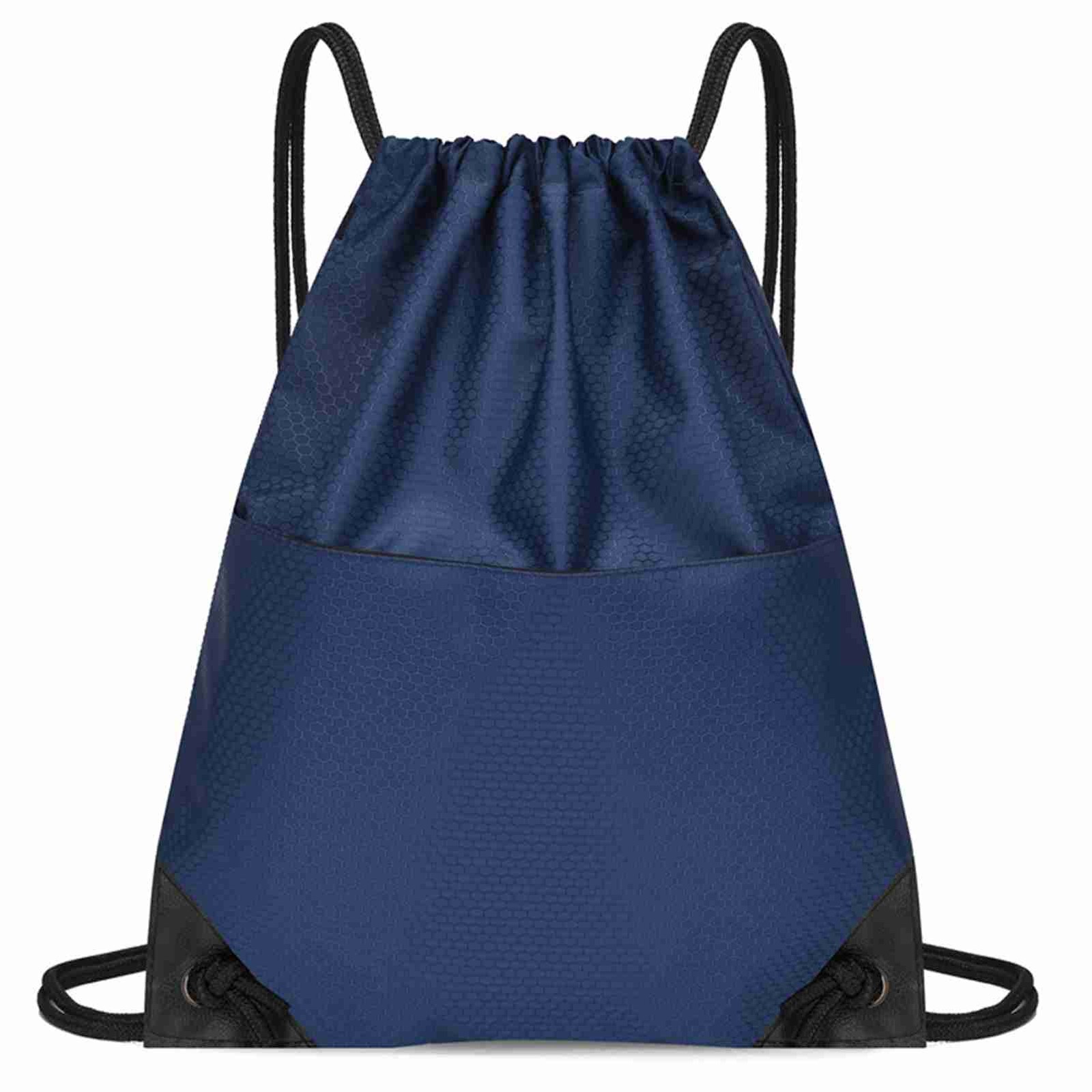 Drawstring Bag Waterproof Oxford Cloth Draw String Back Sack With S1L7