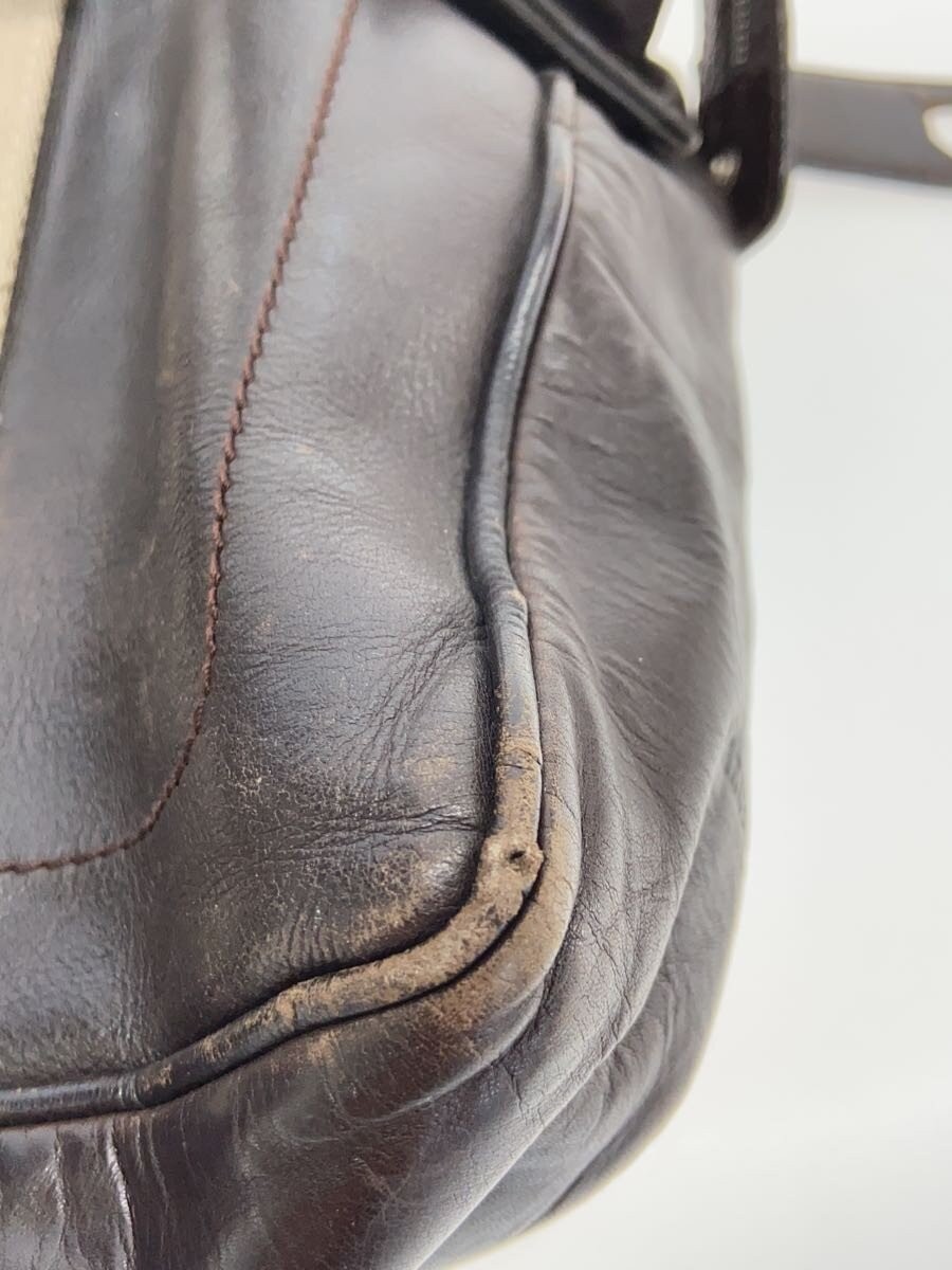 BALLY Shoulder Bag Tote Bag Brown Leather 28x38x9cm pre-owned