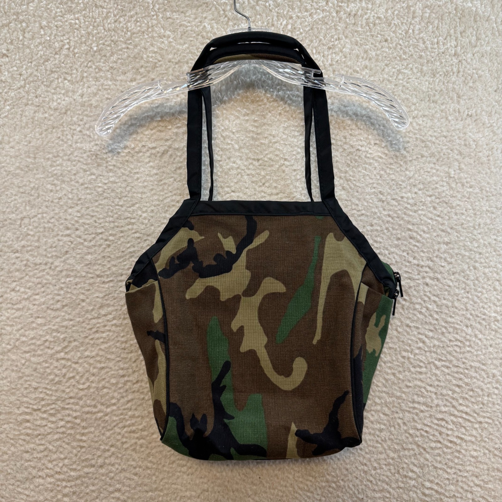 Tom Bin Small Zip Top Shop Bag Beaver Camo Cordura