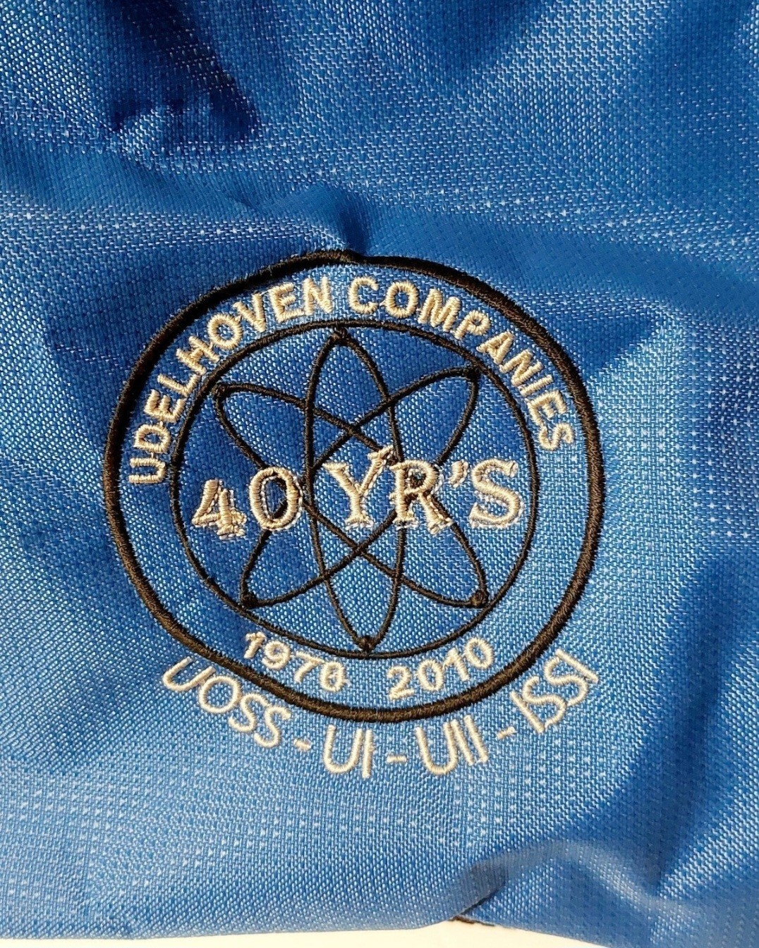 OGIO Half Dome Duffel Bag Blue Black Gym Travel Bag Audio Pocket Udelhoven NWT