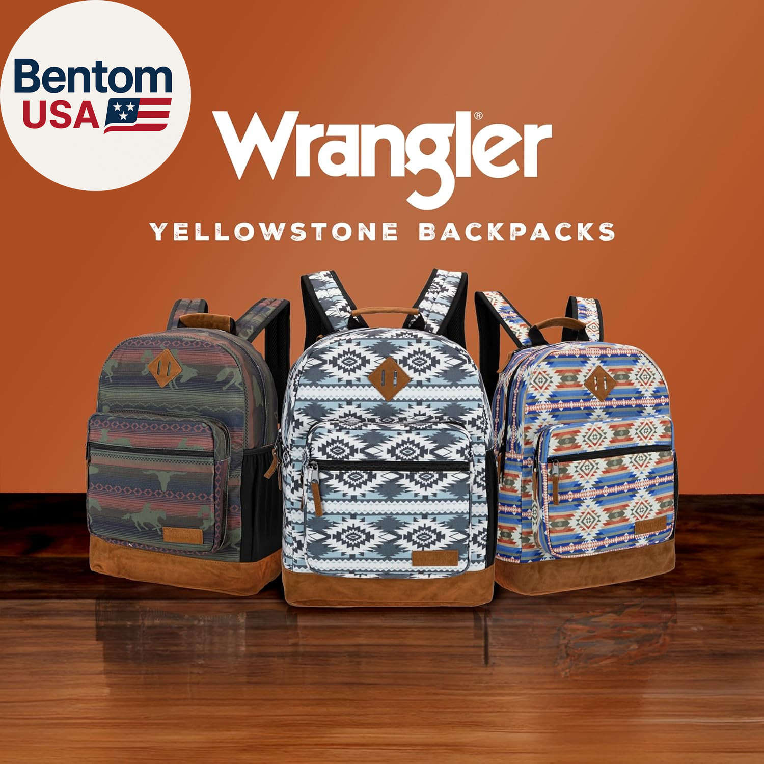Yellowstone Sturdy Backpack for Travel Classic Logo Water Resistant Casual Daypa