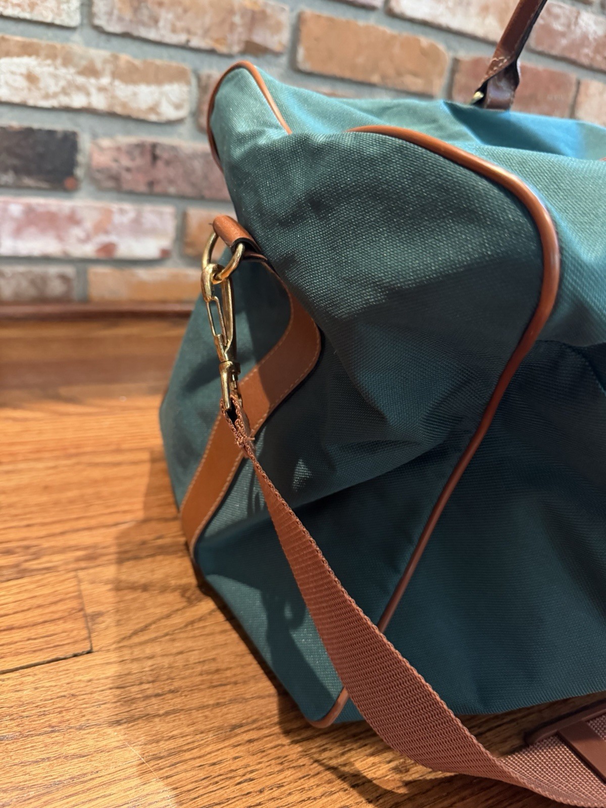 Vintage Ralph Lauren Weekender Duffle Bag 80’s-90’s Green Canvas Travel Tote
