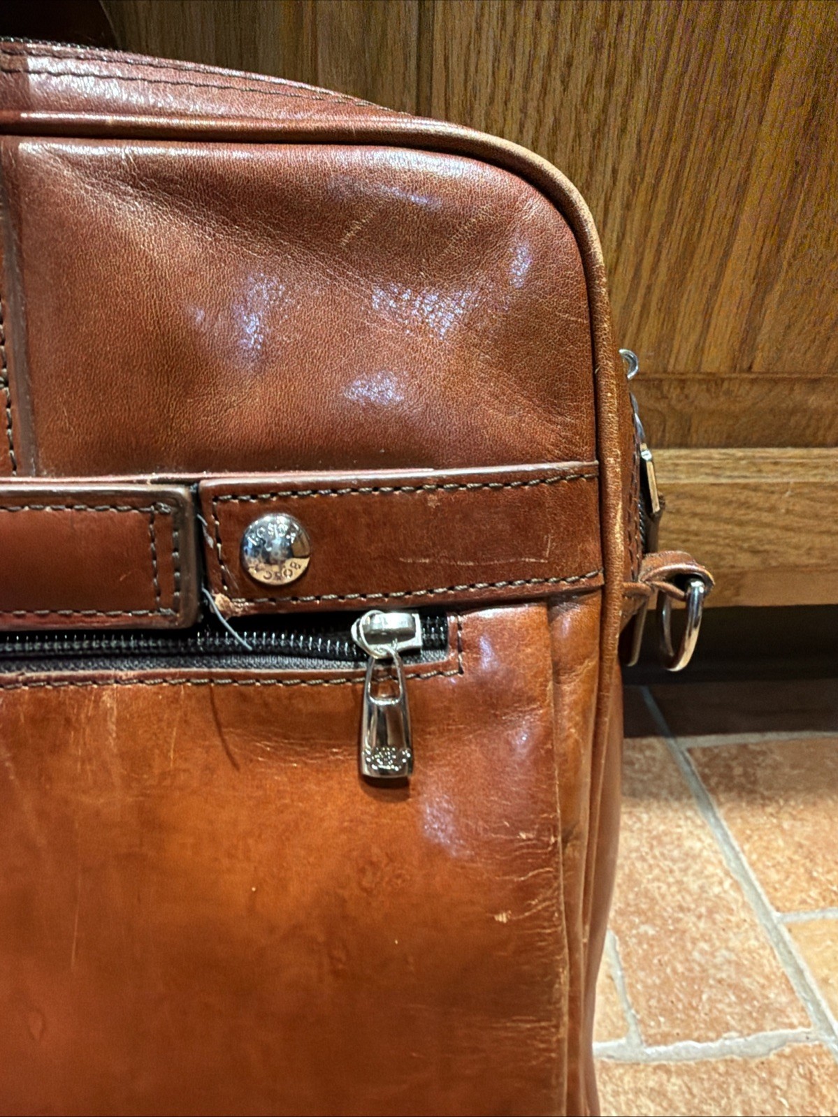 Bosca Brown Men’s Briefcase