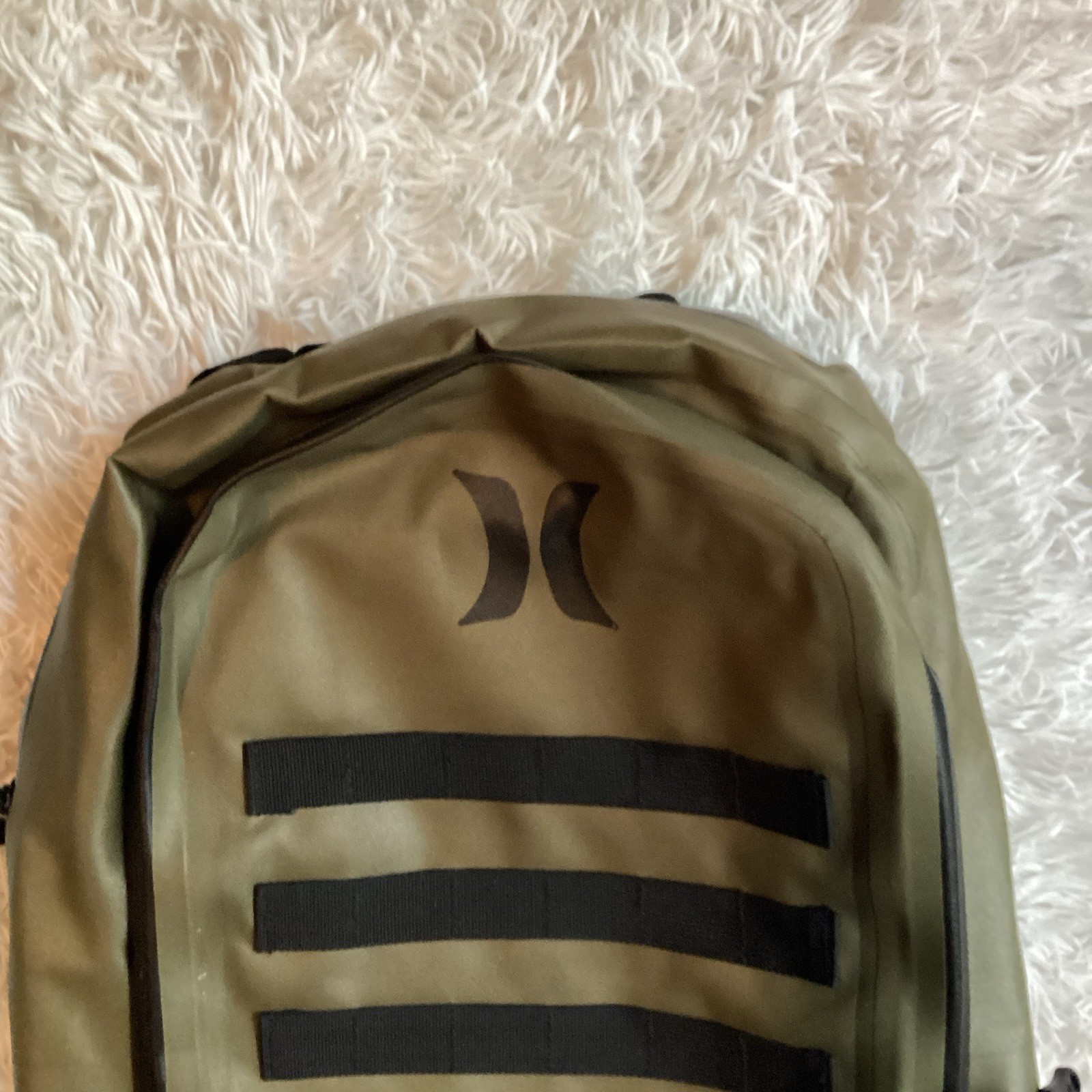 Hurley First Light Backpack Green Nylon Durable Water Resistant Surf Skate