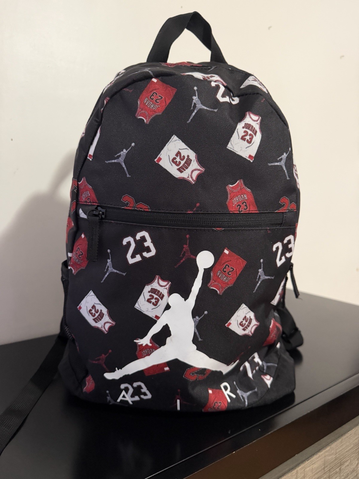 Jordan Jumpman Air 23 Graphic Print Backpack Zip Adjustable Padded Straps