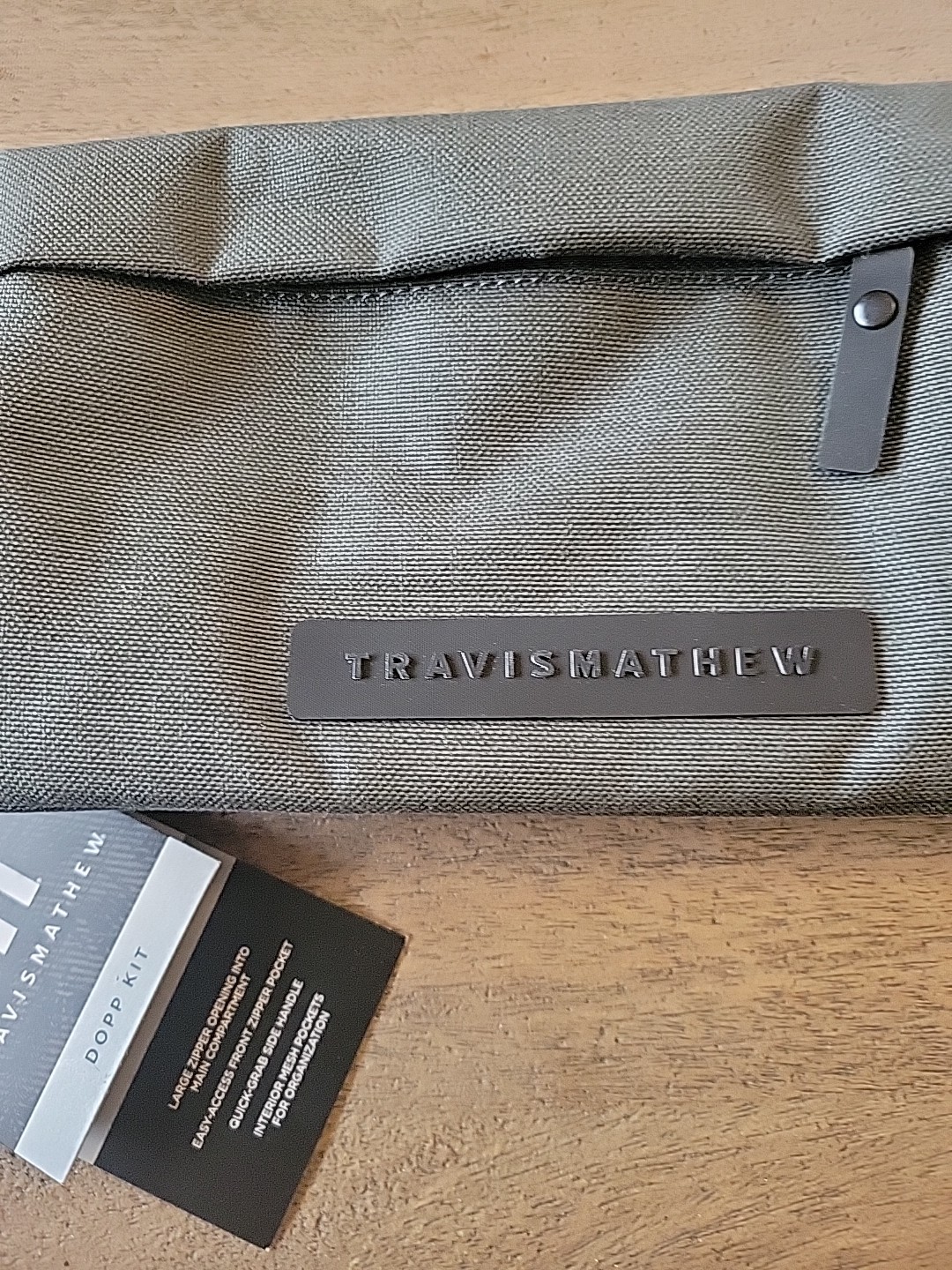 Travis Mathew Dopp Kit Travel Pouch Bag New Dark Olive