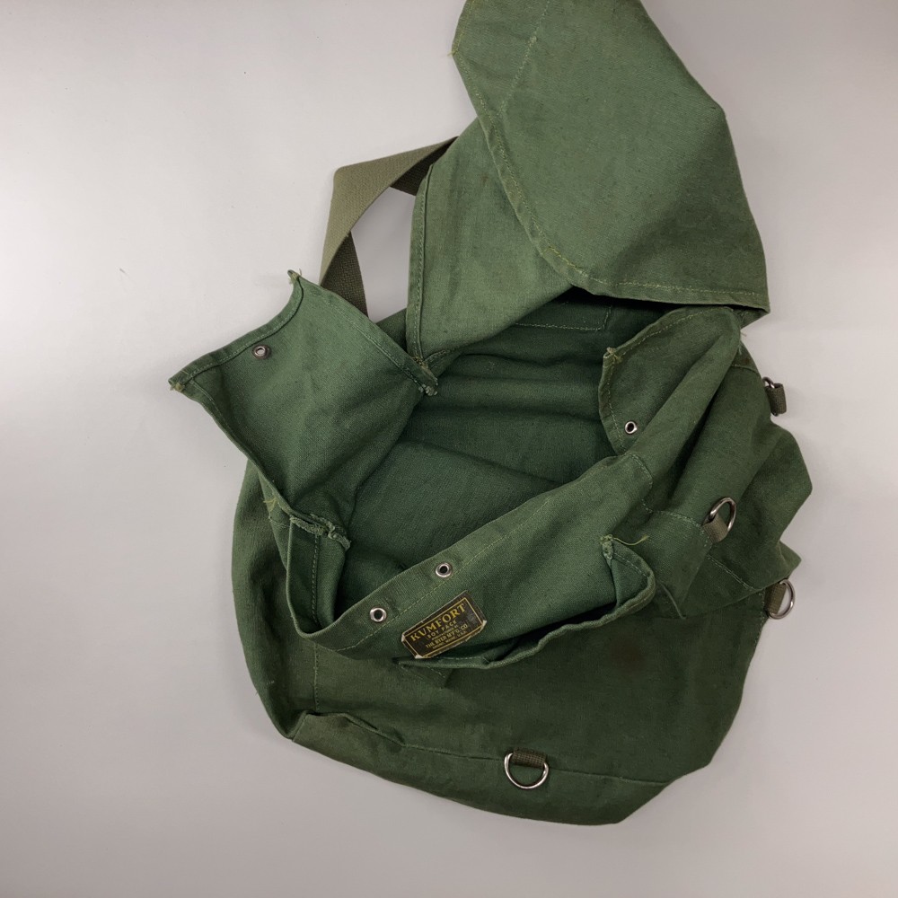 Retro KUMFORT boy pack made Orono Maine The Byer MFG Co Green Canvas Backpack