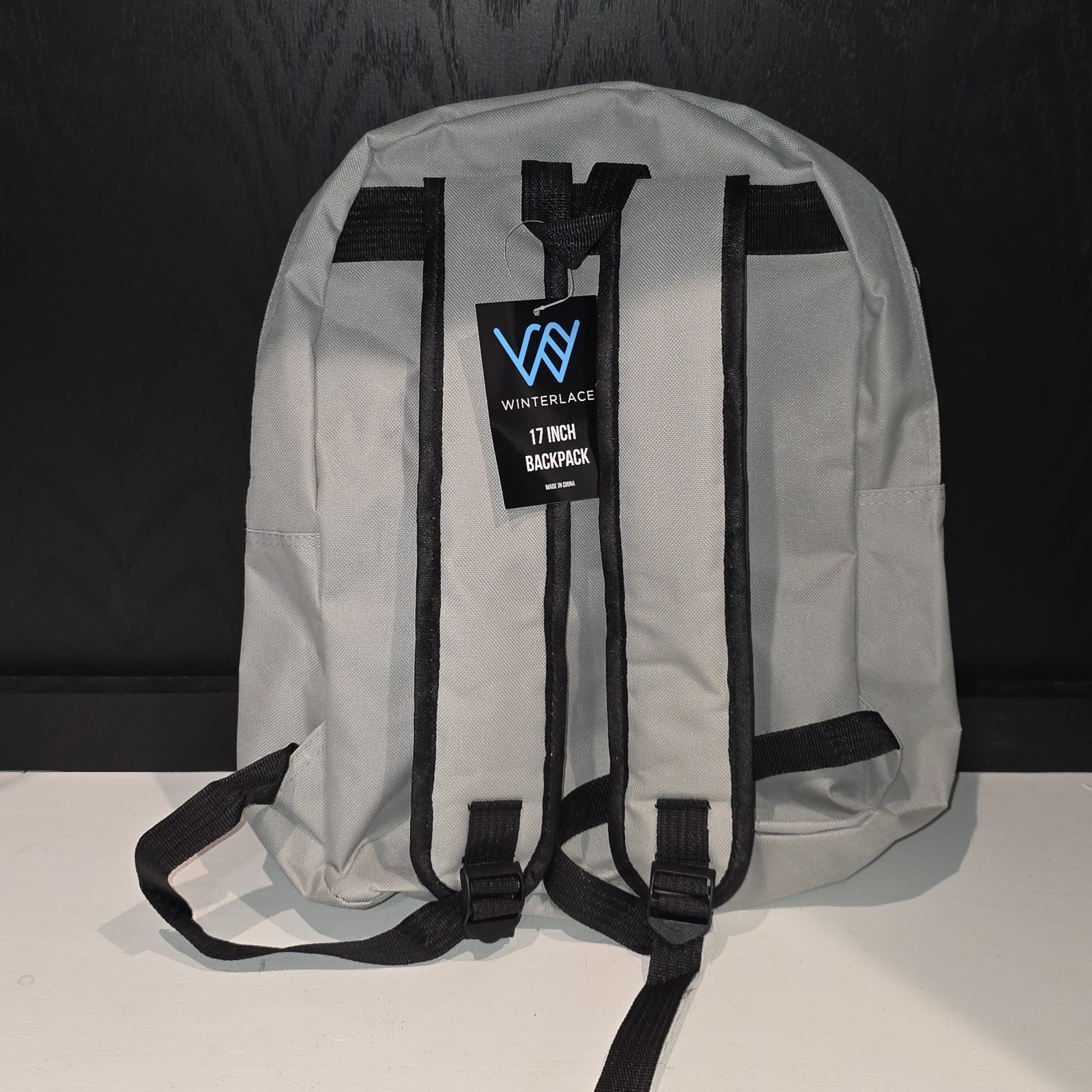 Back to School – Winterlace 17” Backpack Gray (100% Premium Oxford Cloth) NWT