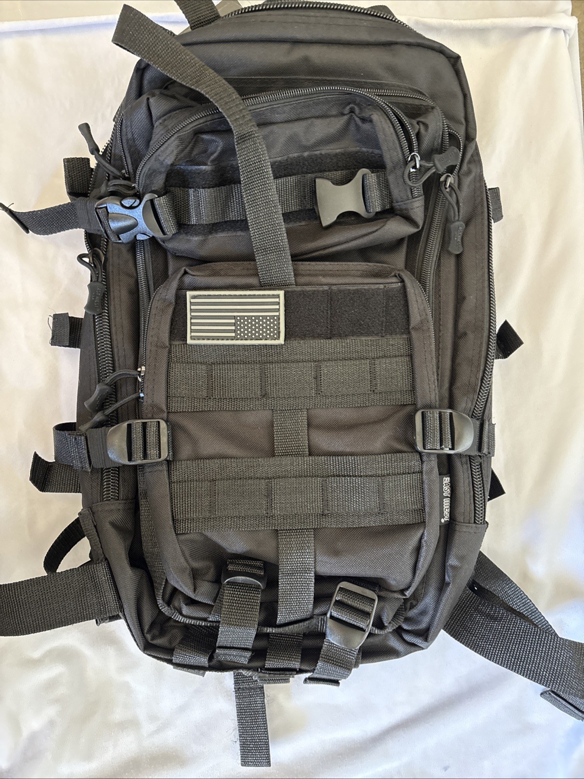 East West USA Tactical Backpack Black RT502 NWT