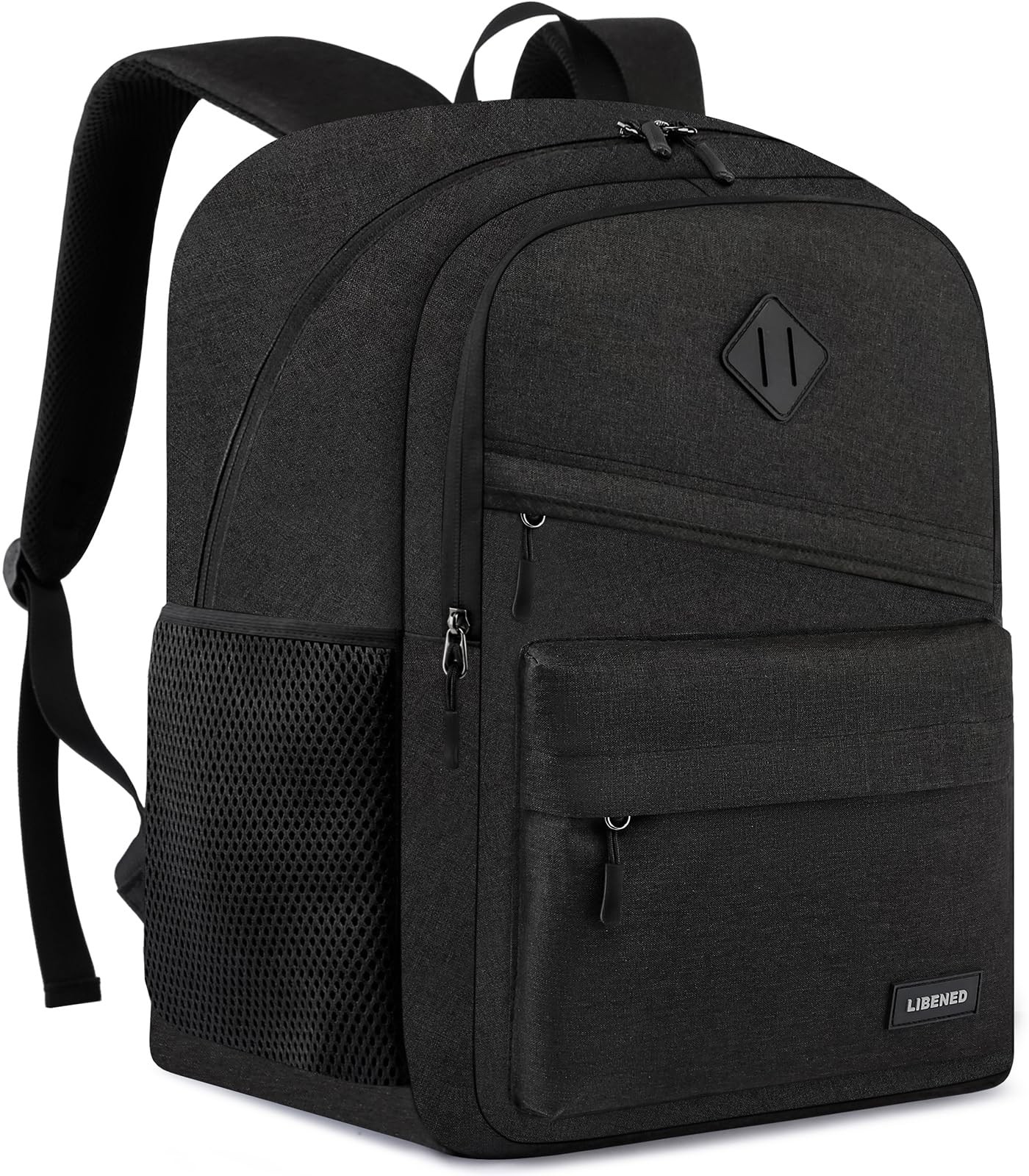 School Backpack for Teens Boys, 15.6 Inch Laptop Backpack with USB Charging P…