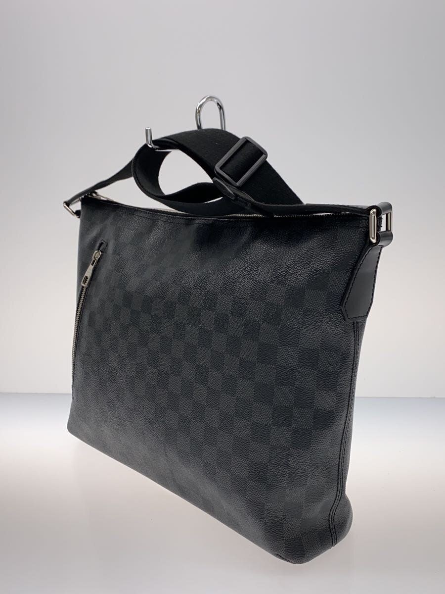 LOUIS VUITTON Shoulder Bag 1 Mixed MM Damier Graphite PVC BLK Used
