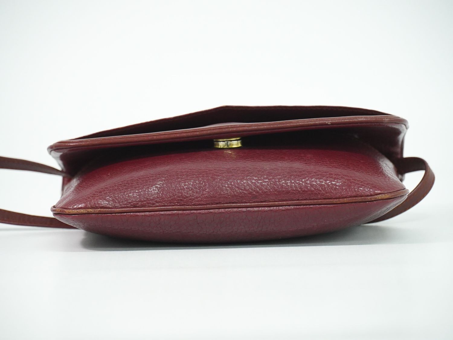 Cartier Must De Cartier Leather Shoulder Bag 24cm Red Women