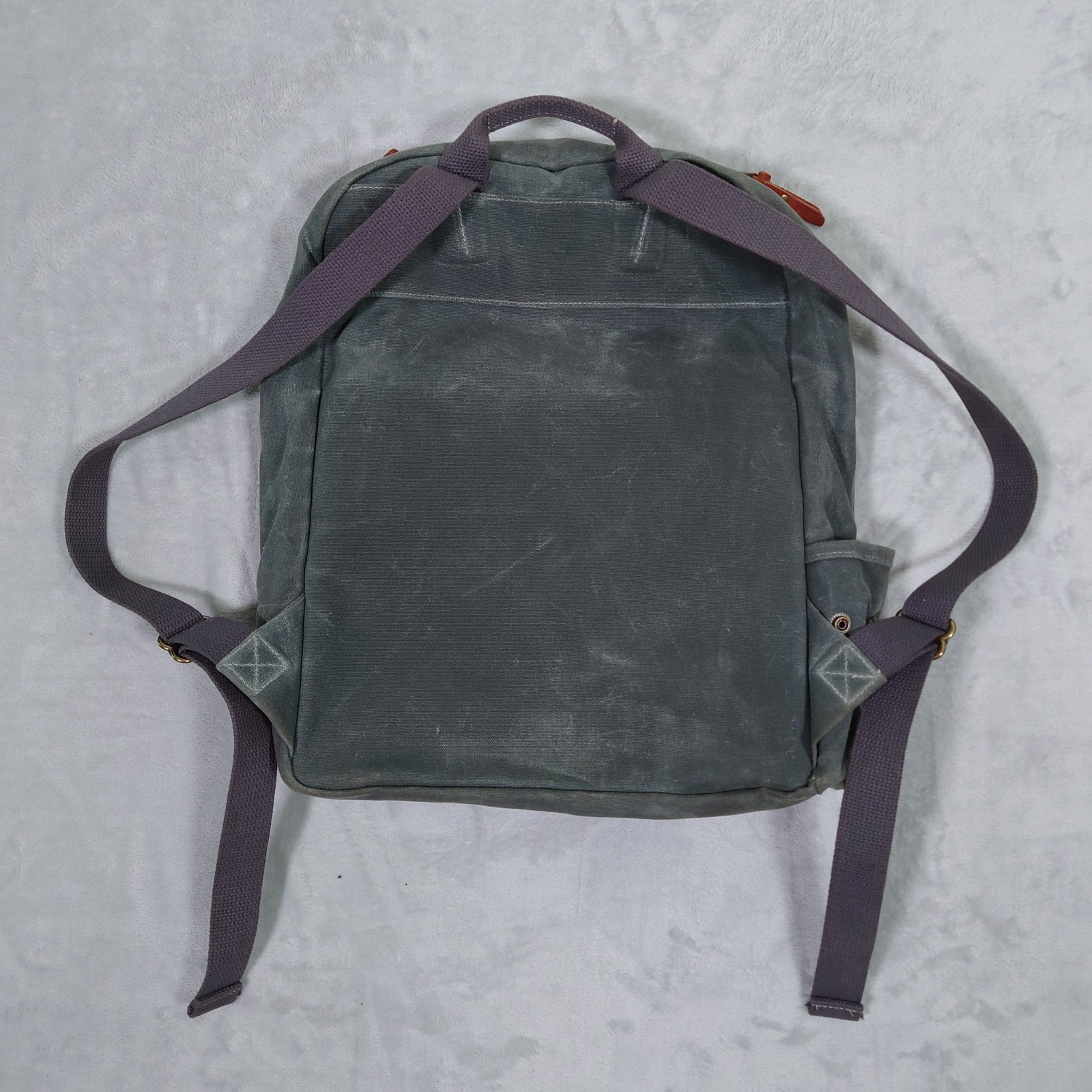Bradley Mountain Highland Pack Waxed Canvas Snap Hiking Travel Backpack