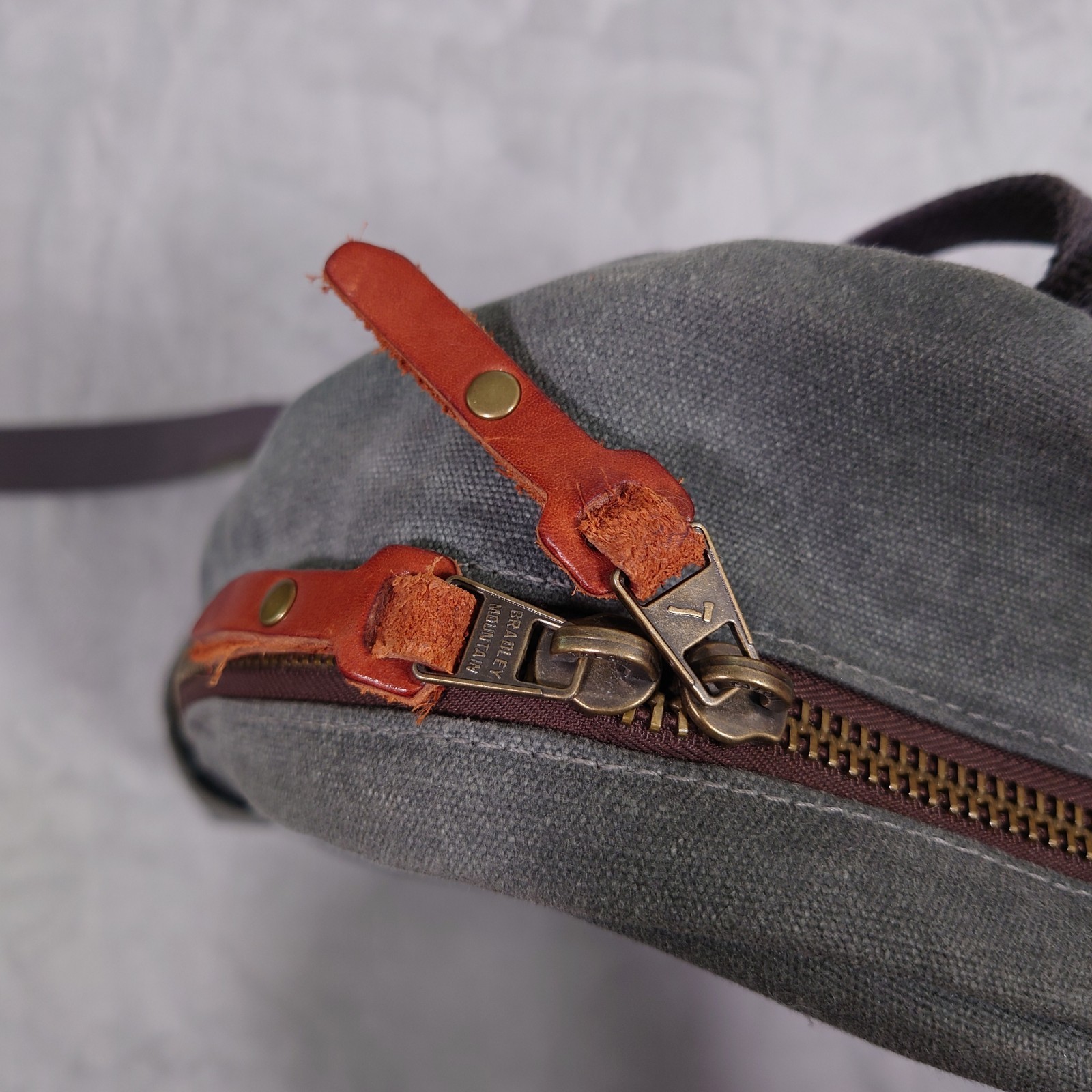 Bradley Mountain Highland Pack Waxed Canvas Snap Hiking Travel Backpack