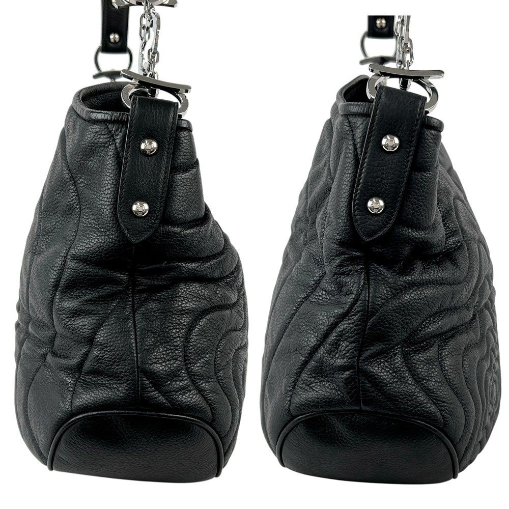 Montblanc Leather Shoulder Bag One Shoulder SS Used Black 45 33 12 cm