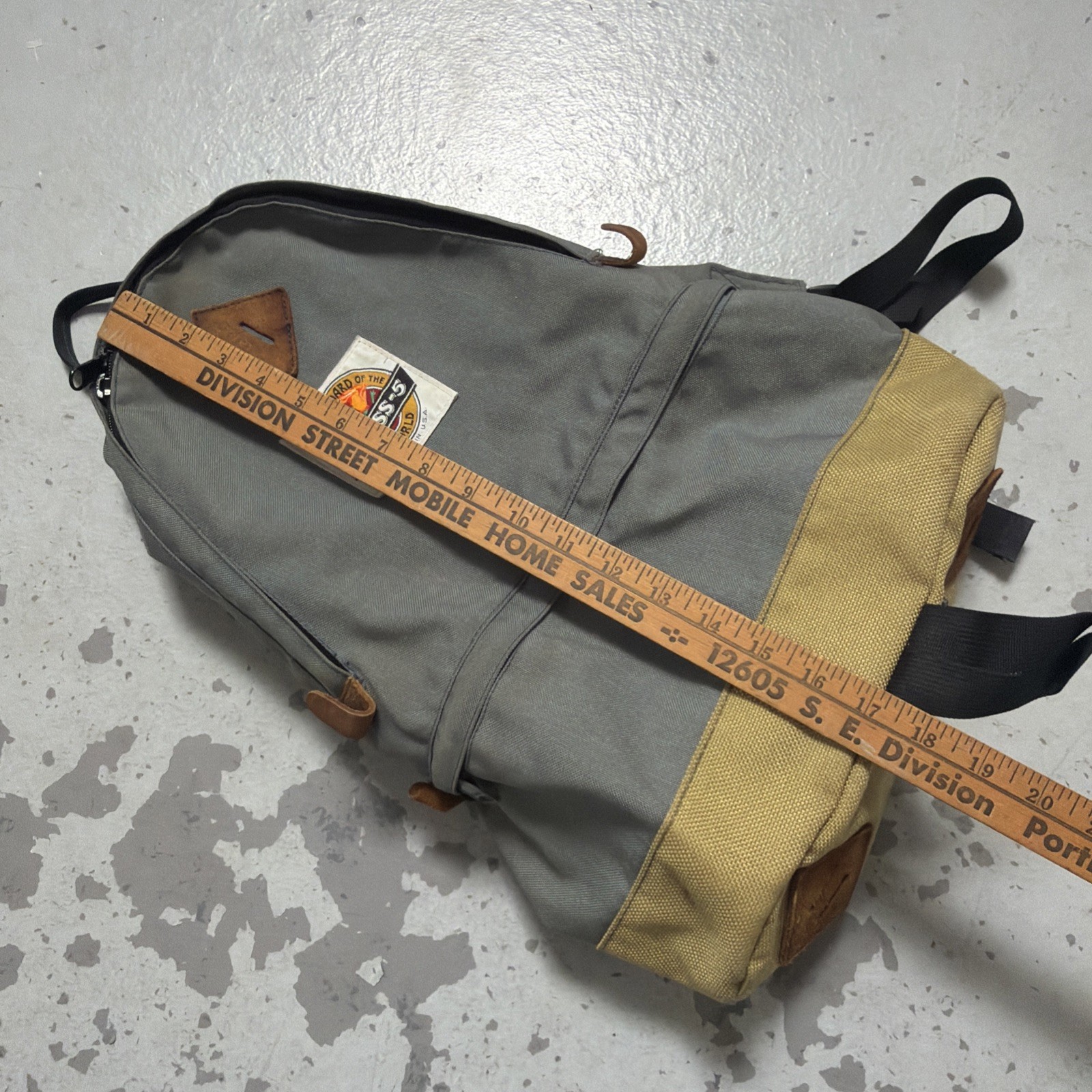 Vintage Class-5 Mountaineering Teardrop Canvas Camp Hike Trail Backpack Rucksack