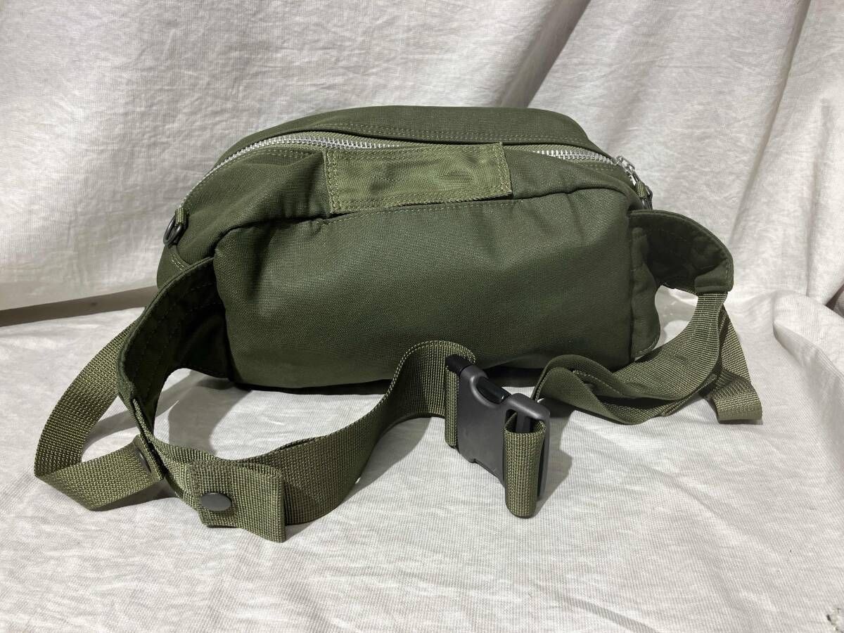Authentic PORTER Green 2-Way Body Shoulder Bag 17cm x 33cm x 12cm Damaged