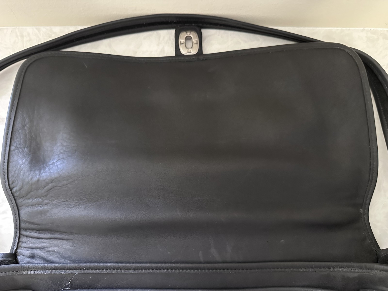 Coach L9N-5180 Metropolitan Black Leather Briefcase & Matching Document Sleeve