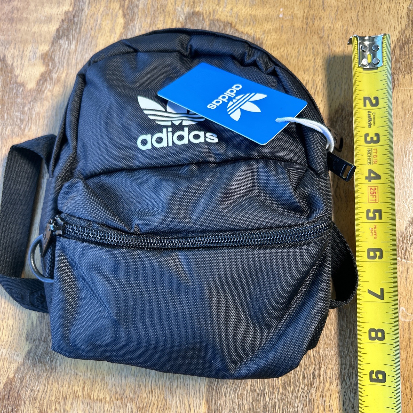 Adidas Trefoil 2.0 Mini Backpack Small Travel Bag Black White Unisex Adult Kids