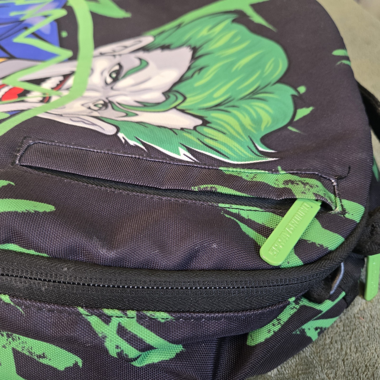 SPRAYGROUND THE JOKER HAHAHAHA BACKPACK / BATMAN BOOK BAG EUC
