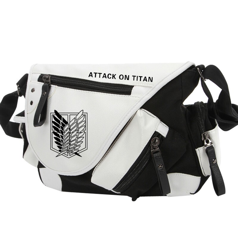 Anime Attack On Titan Shoulder Bag Levi Ackerman Crossbody Bag Large Satchel