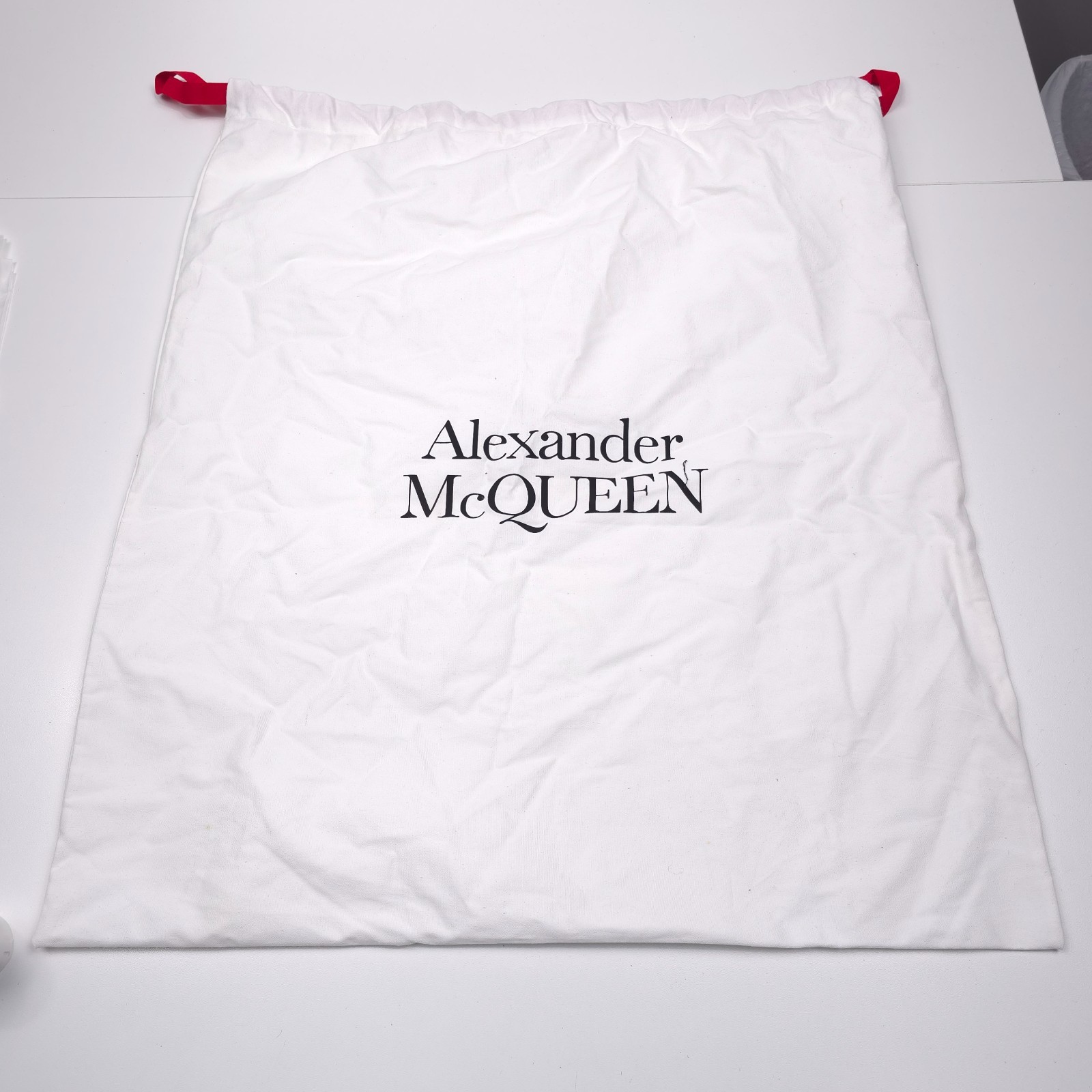 Alexander McQueen Black Faux Leather Shopper Tote Bag Mens Authentic Italy