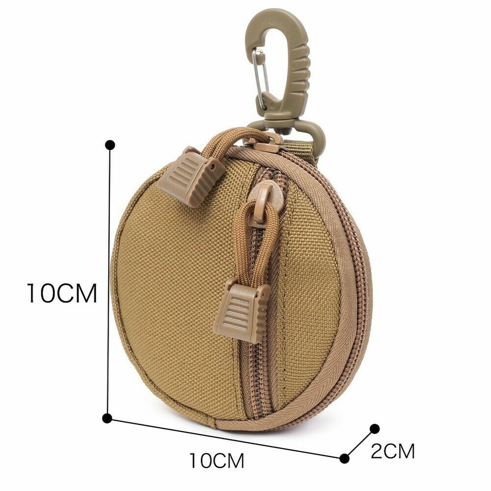 Tactical MOLLE Pouch EDC Gear Bag Small Purse Outdoor Utility Waist Belt Pouches