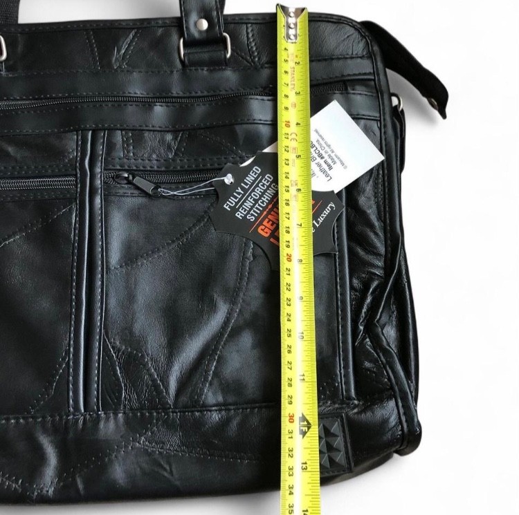 MAXAM – Genuine Lambskin Leather Briefcase 16″