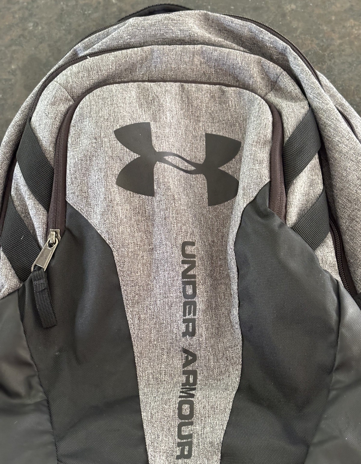 Under Armour Hustle 5.0 Backpack Storm Black Grey Clean Built To Handle Anything