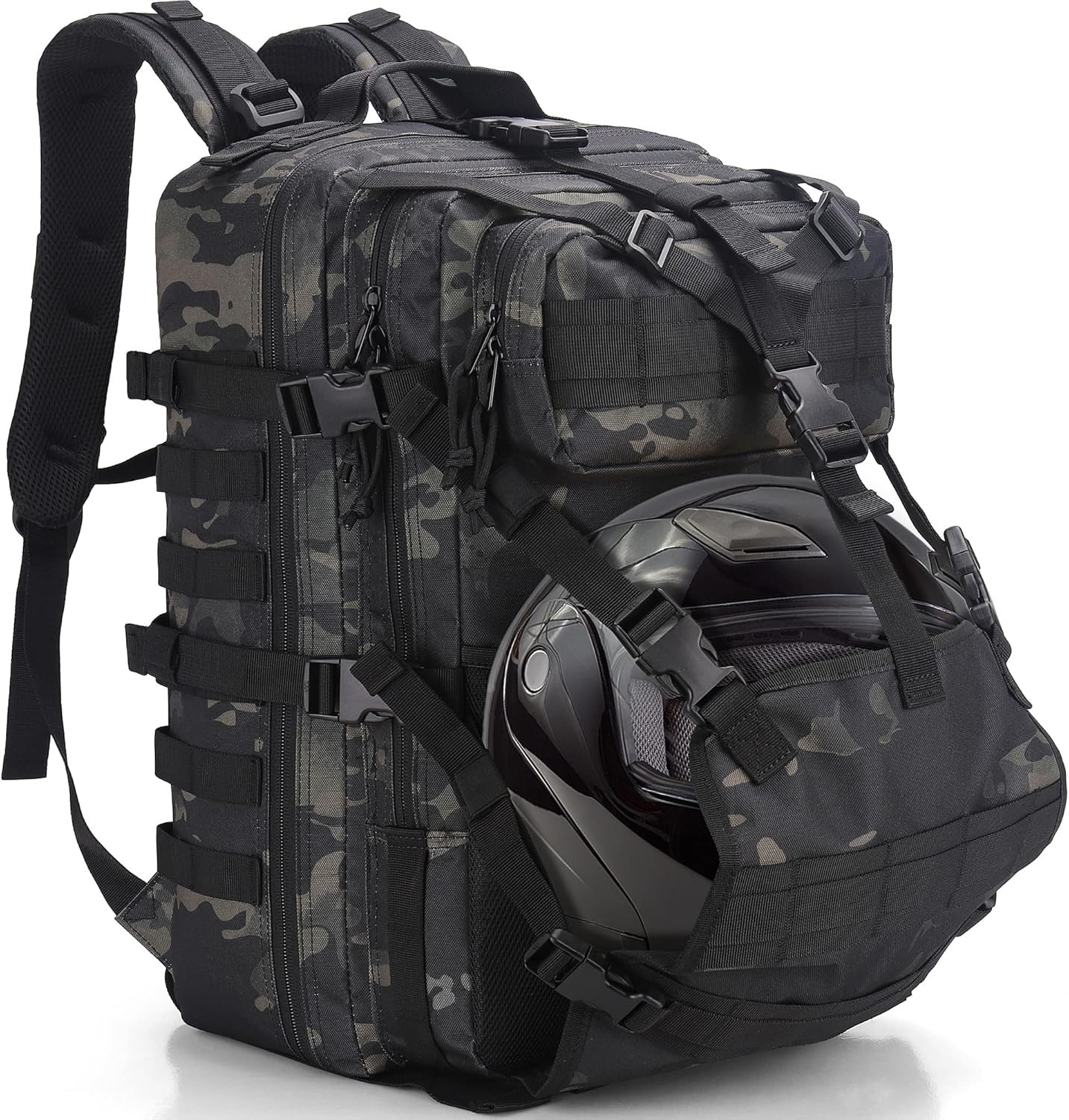 Motorcycle Helmet Backpack Bag for Men with Hard Hat Carrier/Storage, Riding Bac