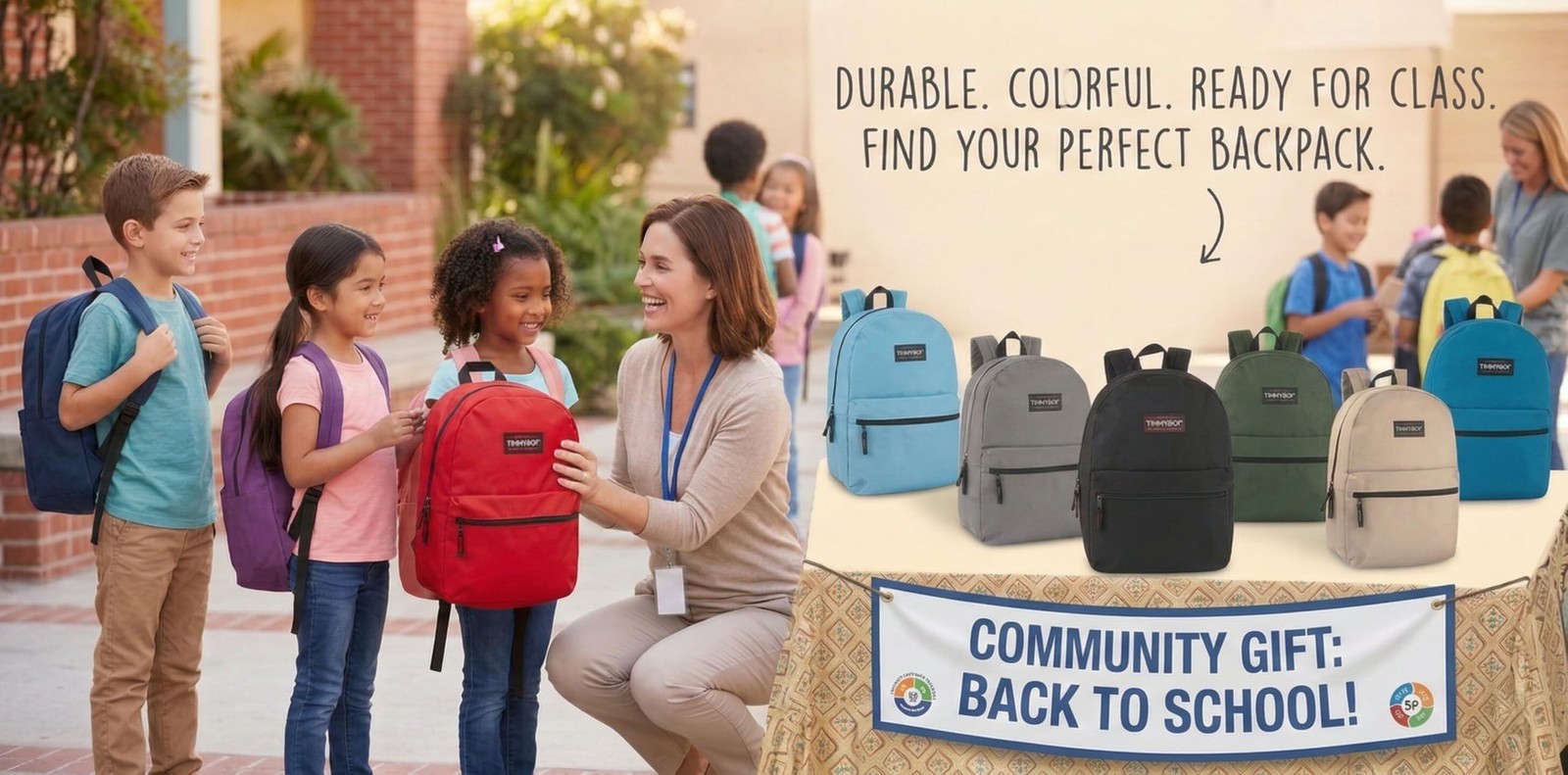 Classic 17 inch Backpacks with Adjustable Padded Straps | School Backpacks fo…