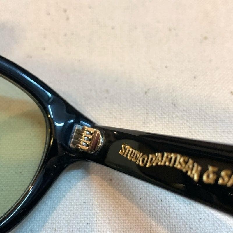 STUDIO D’ARTISAN Matte Black Boston Sunglasses with Case & Cloth