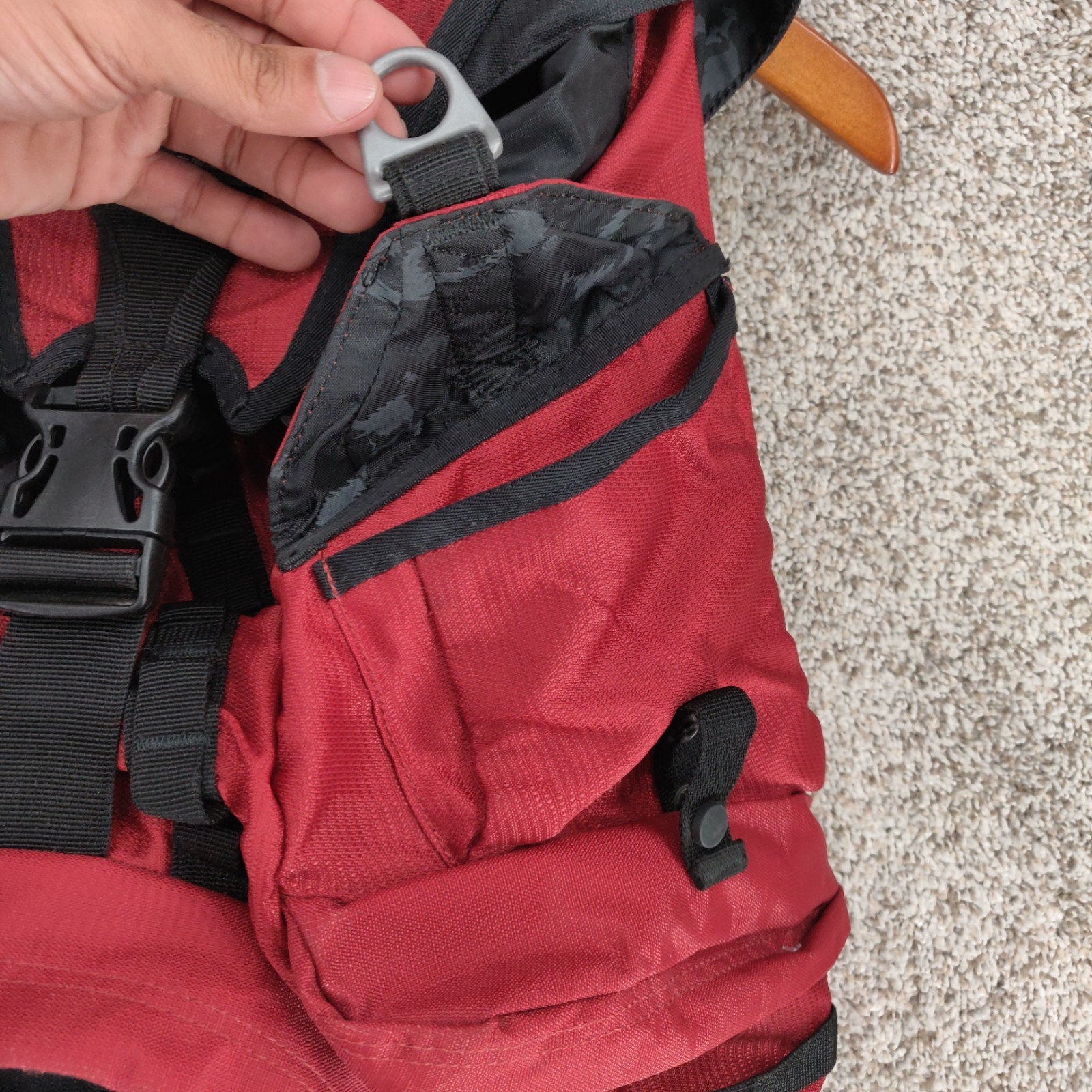 Vintage Oakley Tactical Field Gear Backpack Surf Pack Red