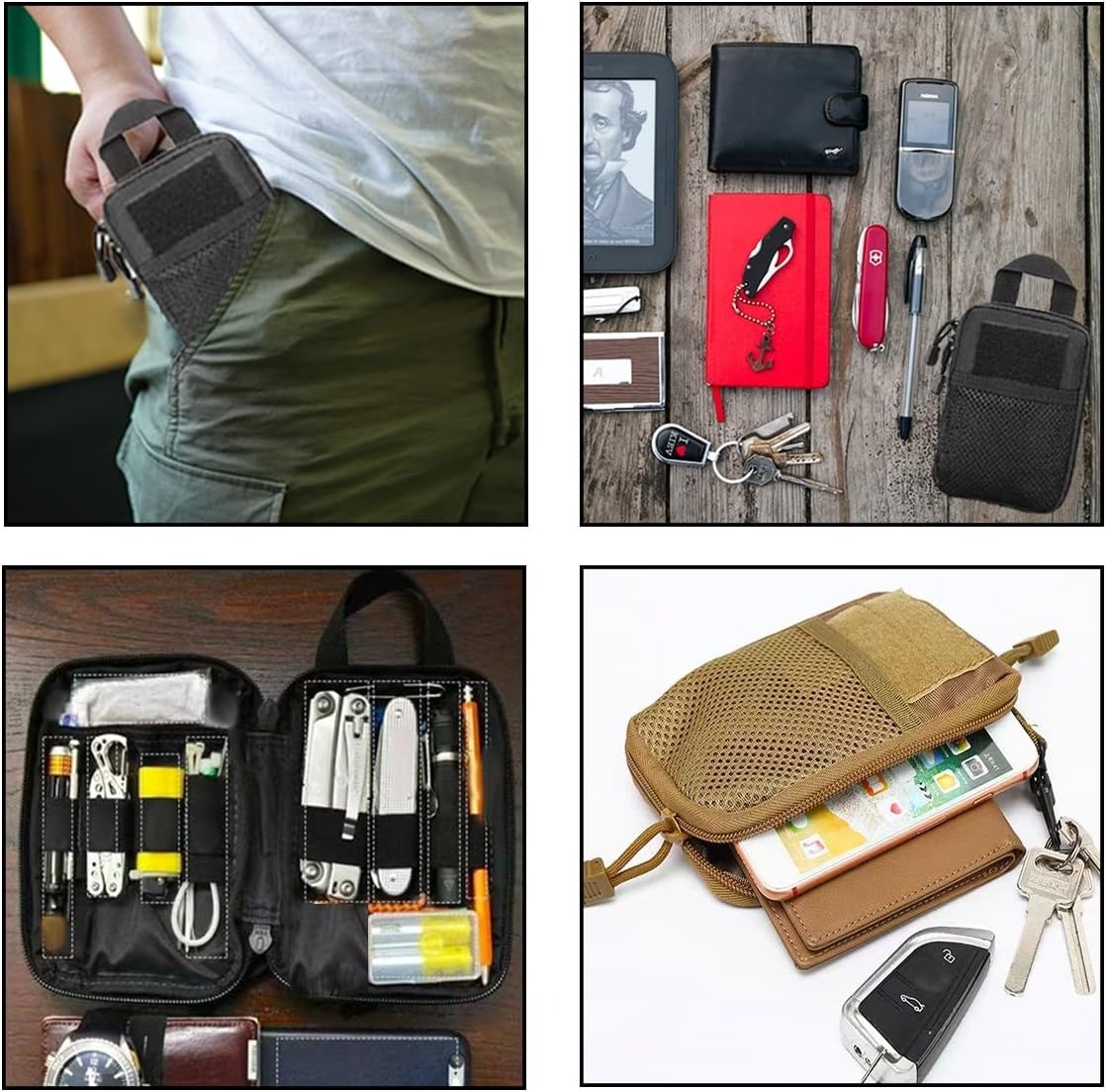 Tactical Molle Pouch Compact EDC Utility Gear Pouch Military Carry Accessory Bag