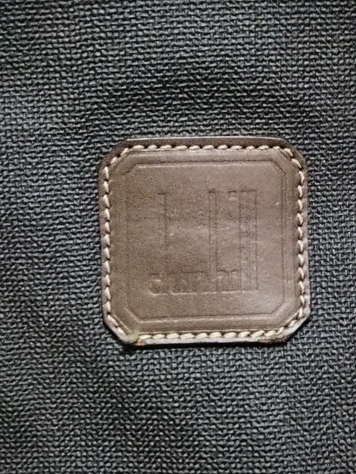 Alfred Dunhill canvas waxed boston bag