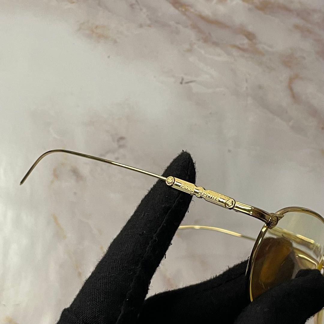 Junior Gaultier Vintage Oval Sunglasses Gold Y2K Eyewear