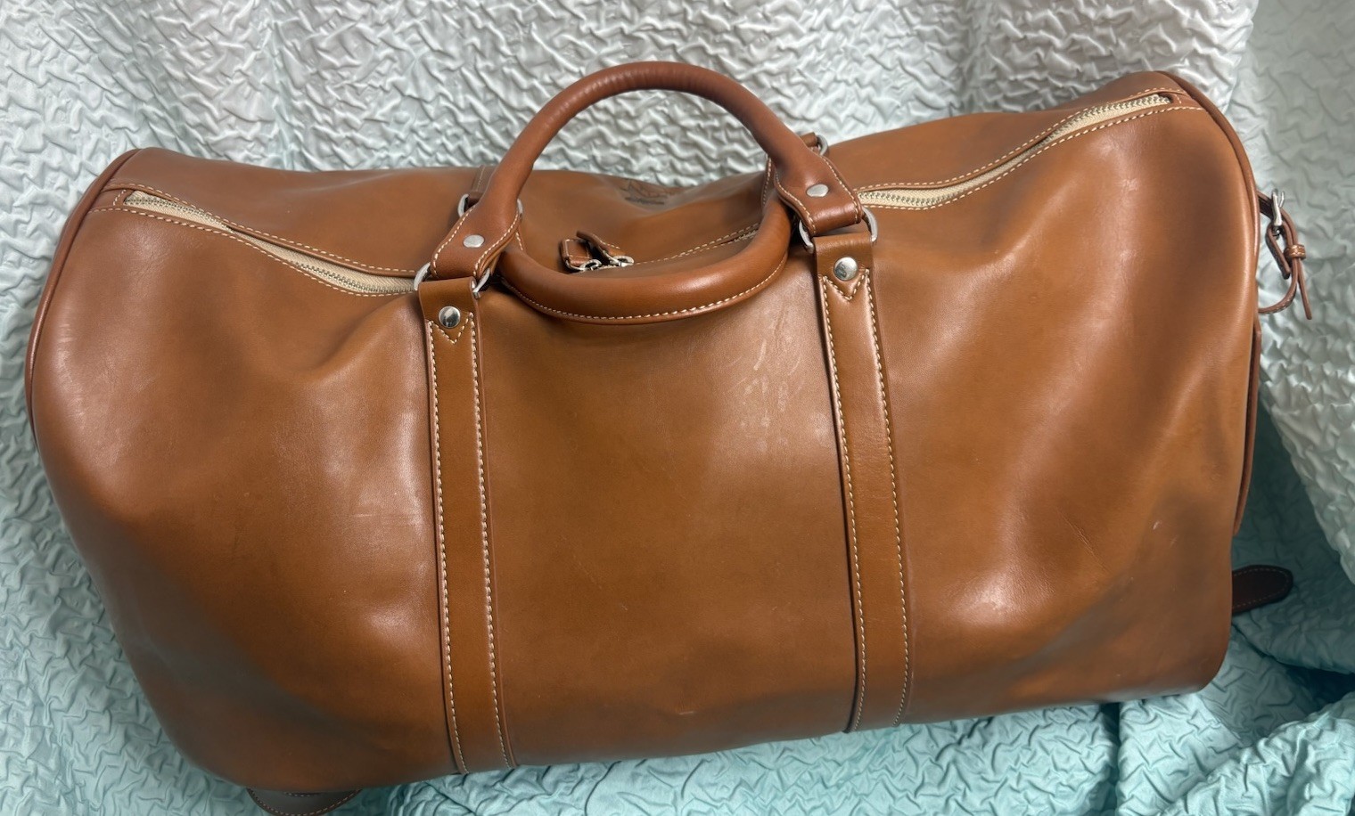 Barrington Gifts Belmont Duffel Captain 21 Inches Bag Carpe Diem”logo EUC