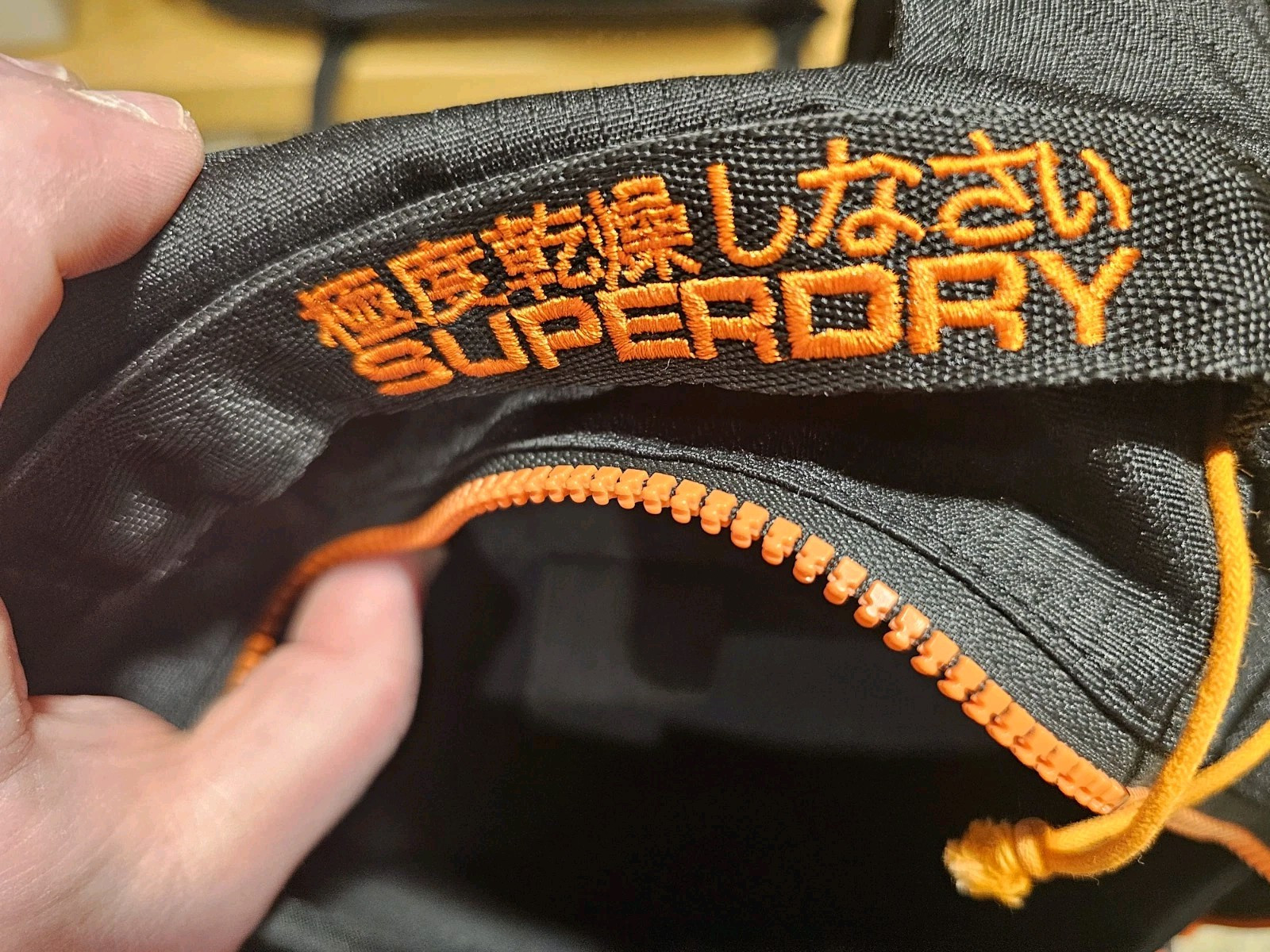 Superdry “Moncheater Montana Rucksack” Outdoor Backpack SuperdryJPN Black/Orange