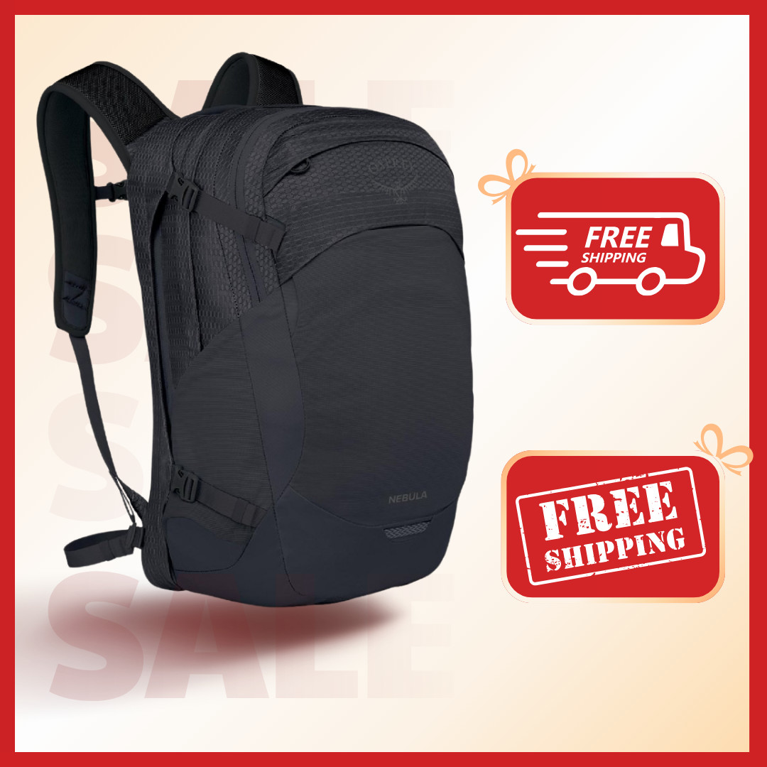 [FASH SALE]Osprey Nebula 32 Backpack Black One Size Laptop Travel School Daypack