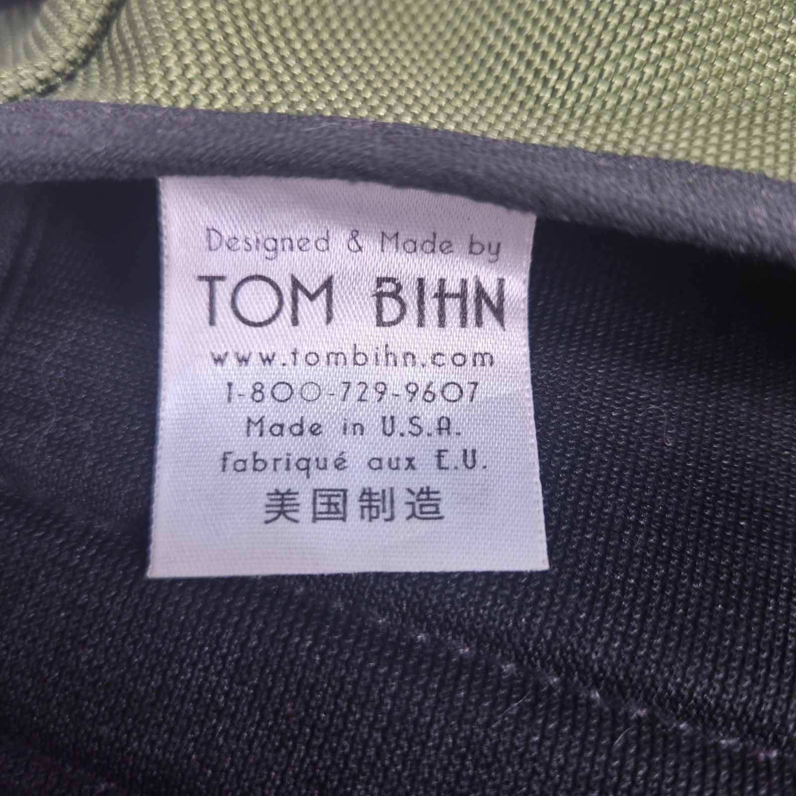 Tom Bihn Ristretto Crossbody Messenger Travel Bag For Macbook 13 USA Olive Green
