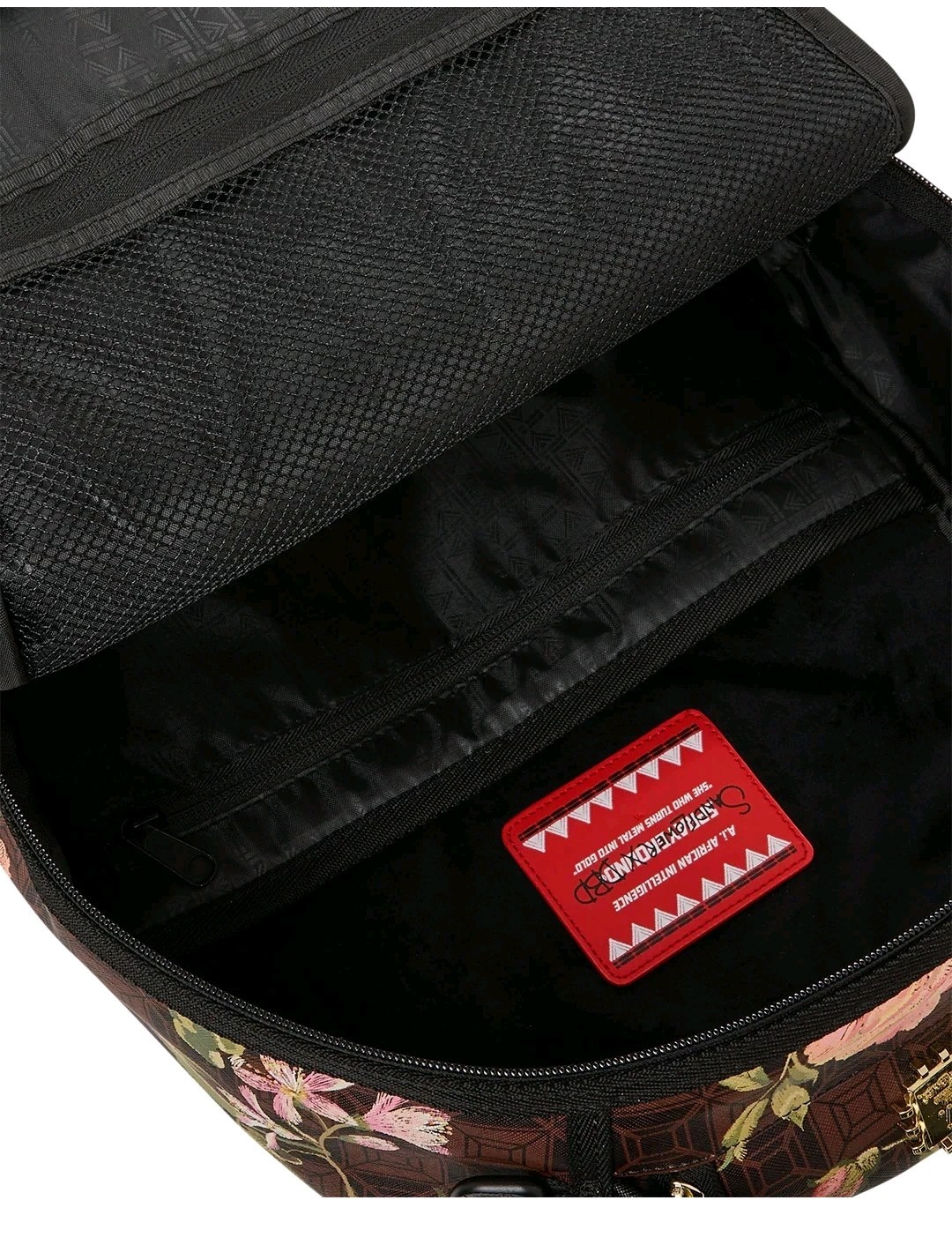 🔥Sprayground AI Dreamers Garden Backpack New Black Bookbag Large School Bag
