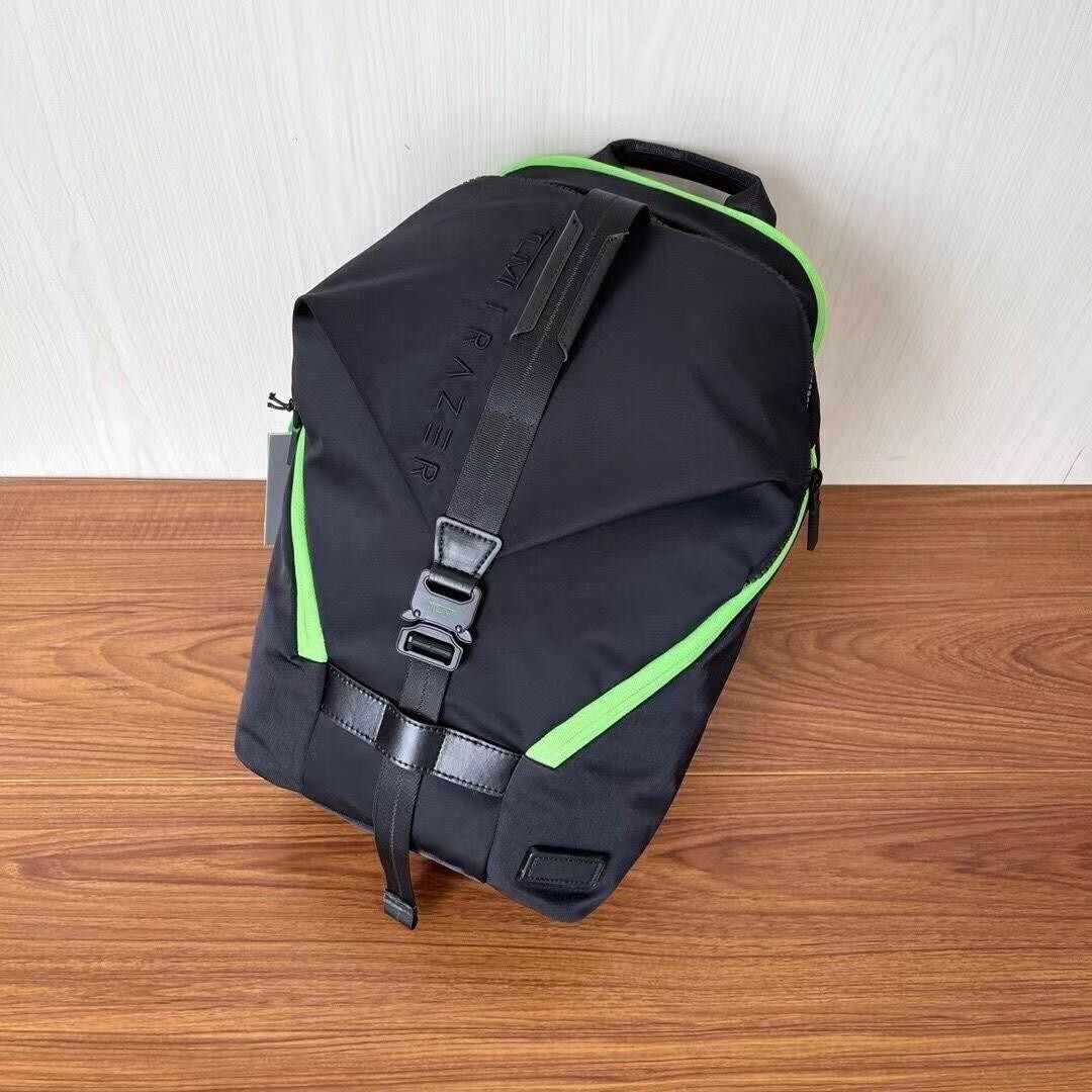 TUMI Tahoe RAZER Finch Collaboration backpack GreenBlack 46.5x28x19