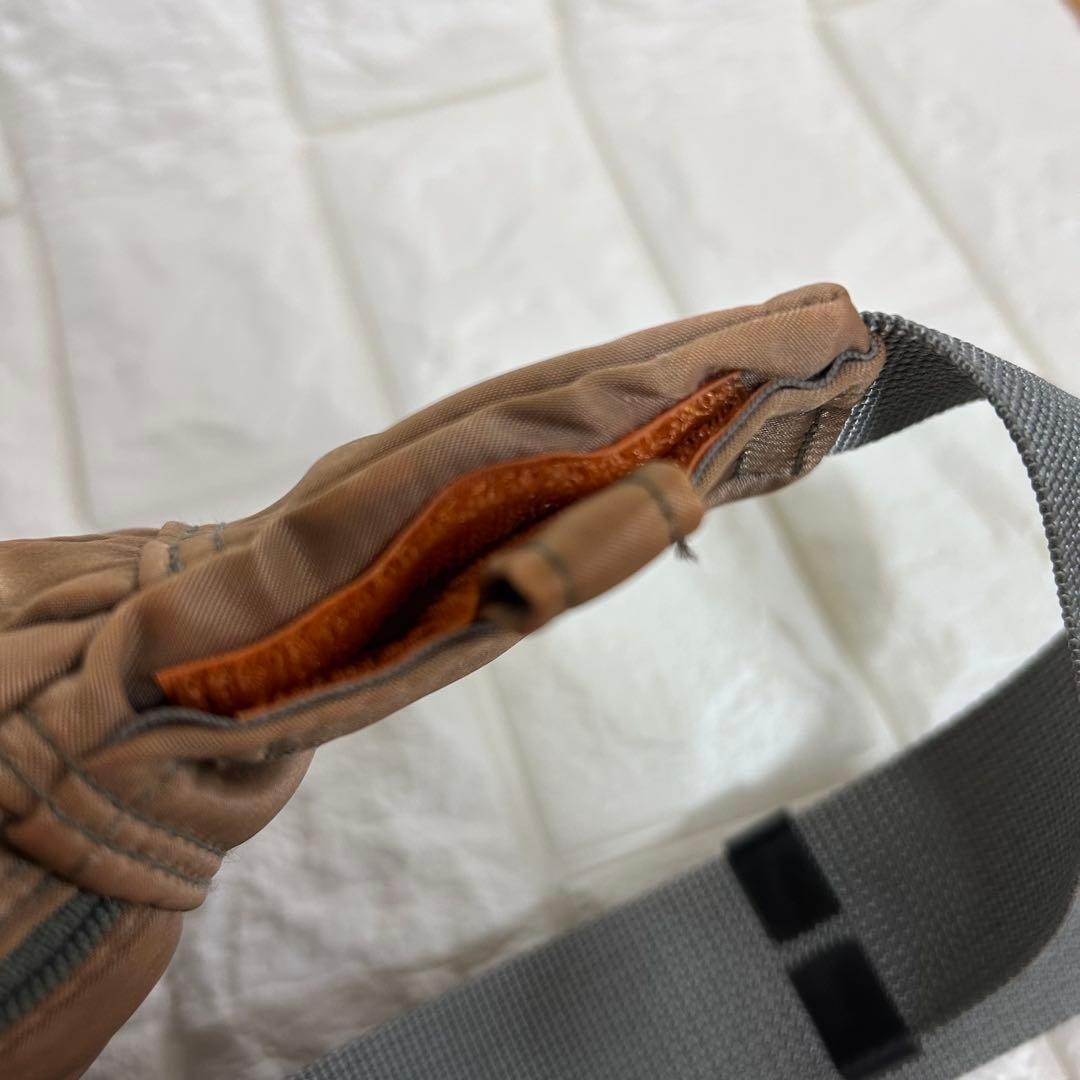 Authentic Porter Yoshida Bag Body Waist Bag Brown 20x37cm Excellent Condition