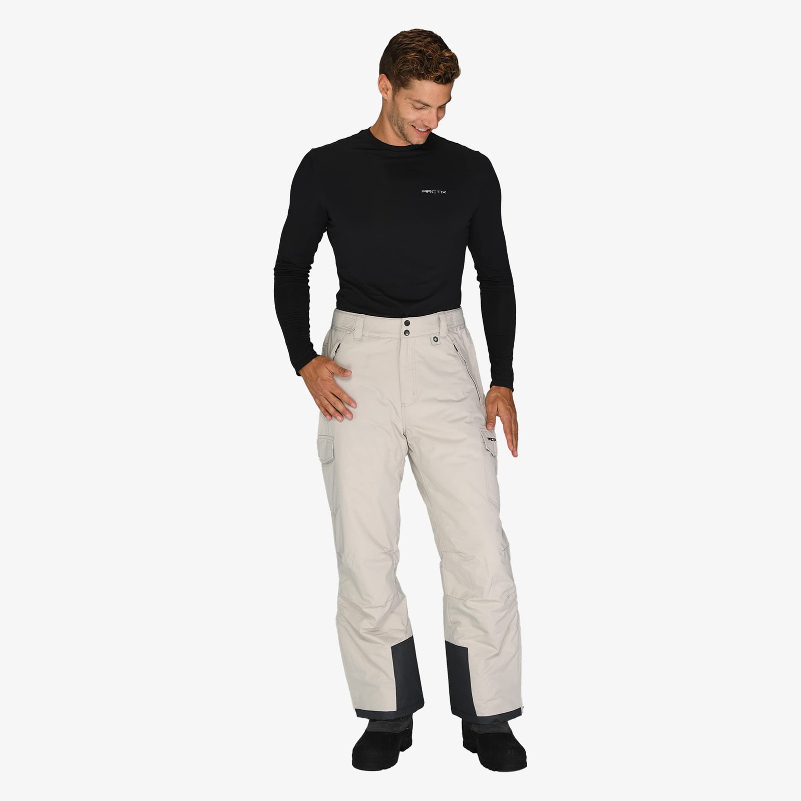 Arctix Men’s Insulated Snowsports Cargo Pant Stone Medium 28 Inseam U23