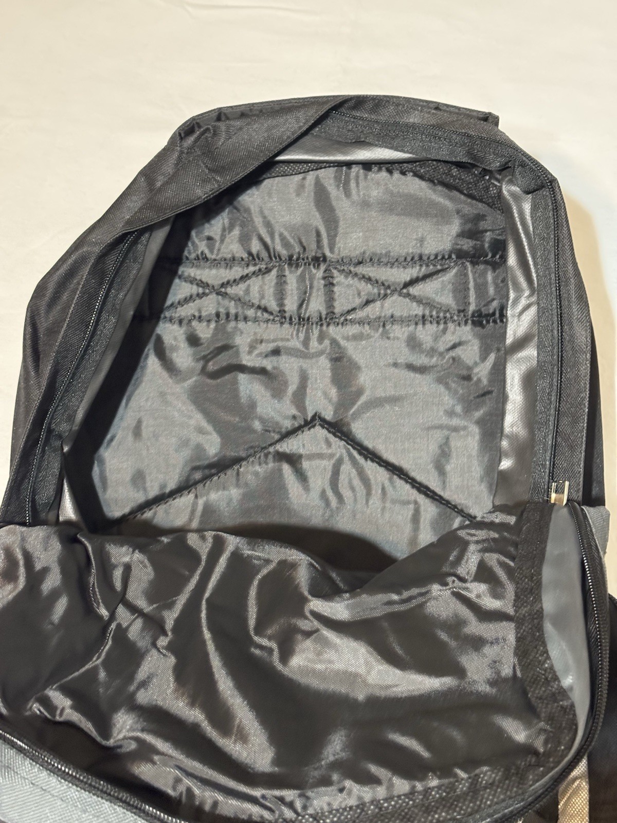 Black Gray Laptop Backpack Multi-Pocket School Travel Bag w/ Audio Port
